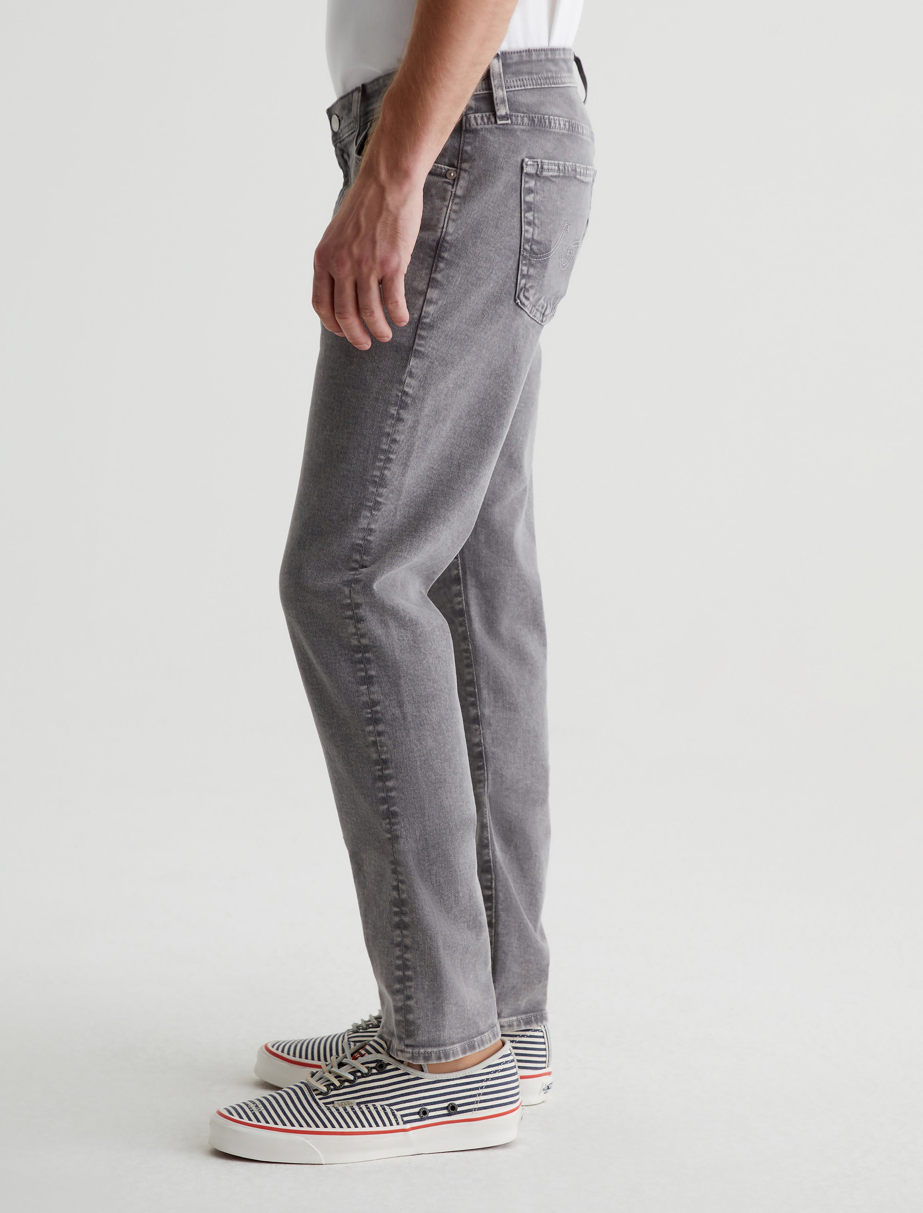 Tellis Moon Wash Mosaic Grey Modern Slim AG Cloud Soft Denim™ Men Bottom Photo 5