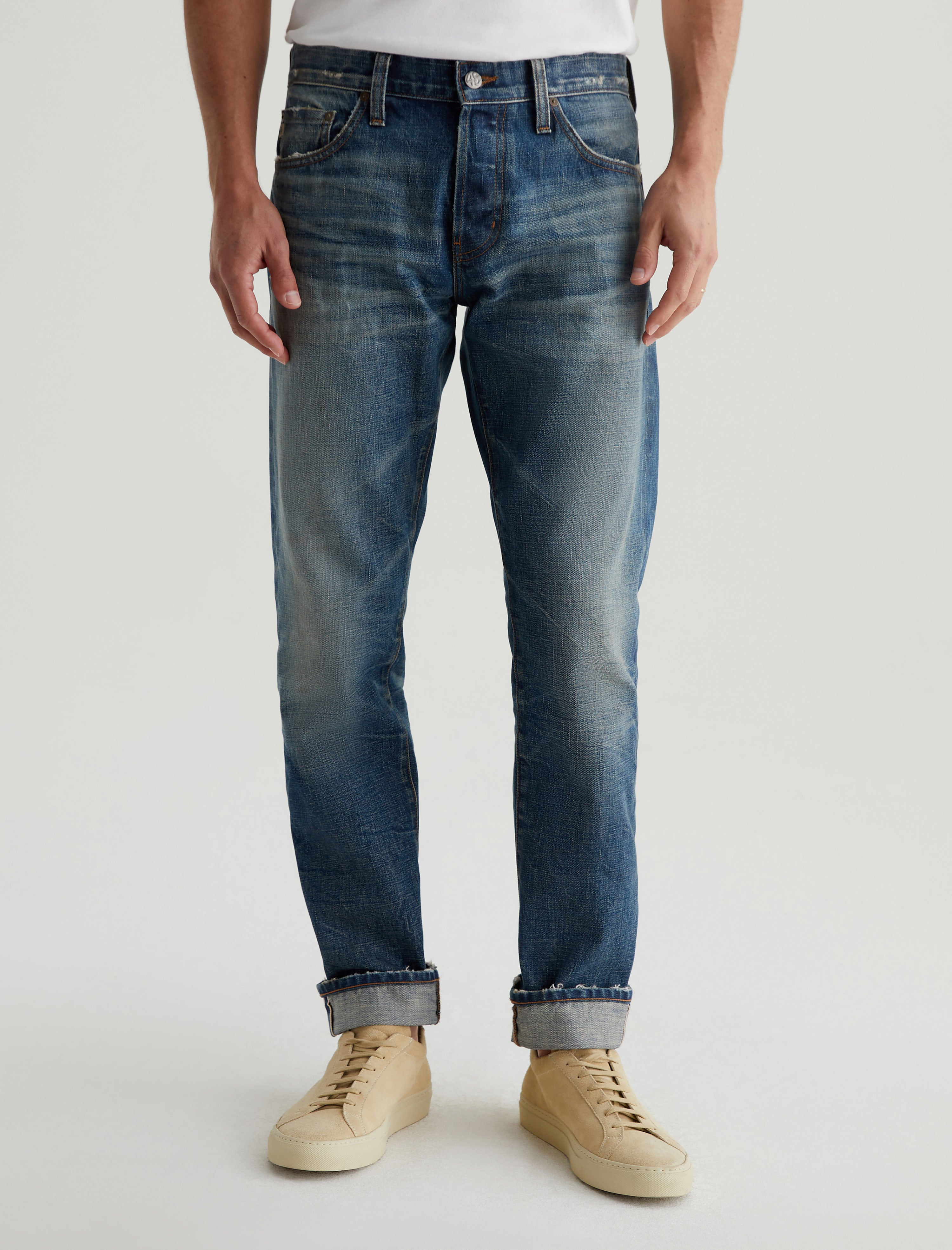 Tellis Selvage 19 Years Garden Grove AG-ed ™ Modern Slim Denim Men Bottom Photo 2
