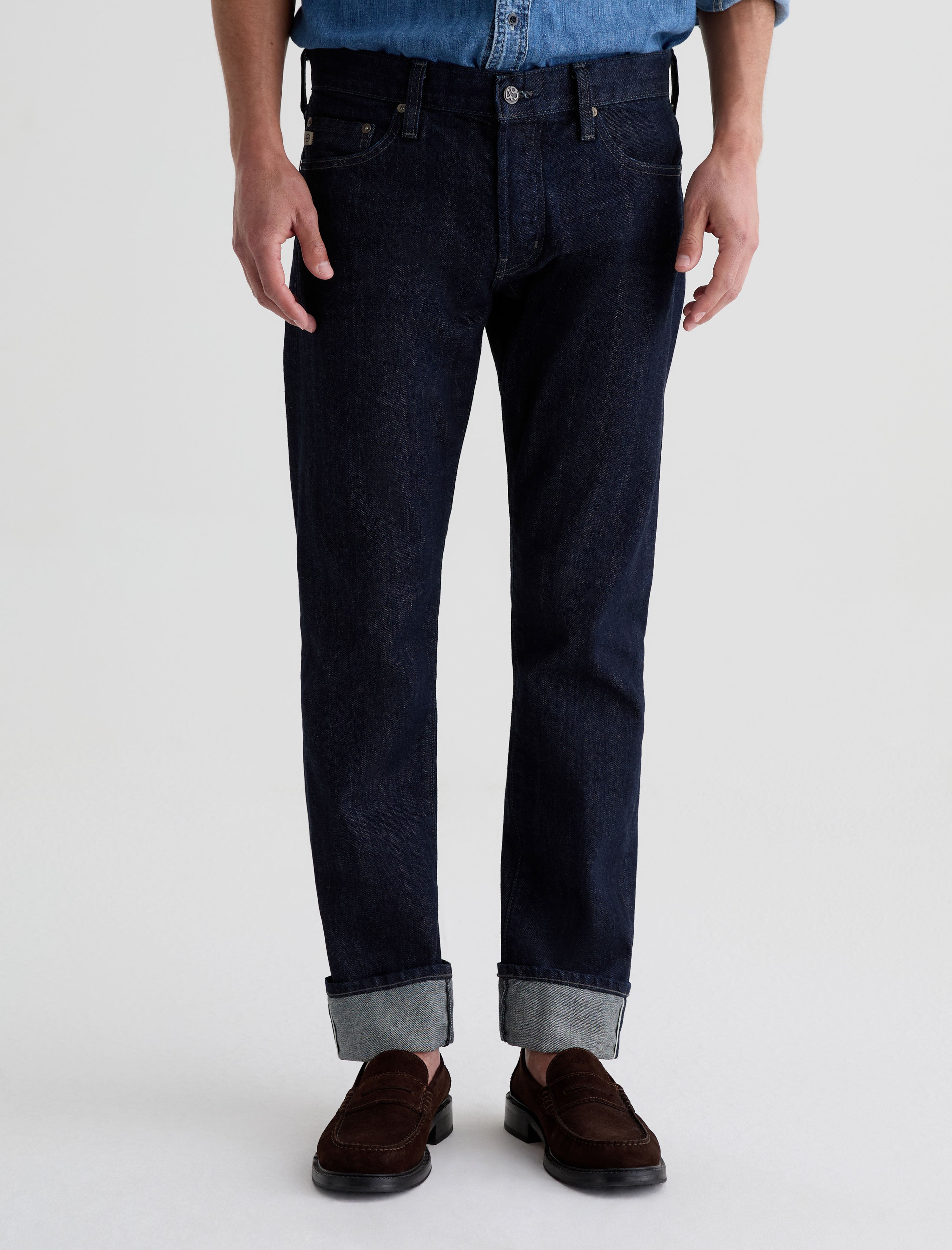Tellis Selvage Cuffed 1 Year Post Modern Slim Men Bottom Photo 2