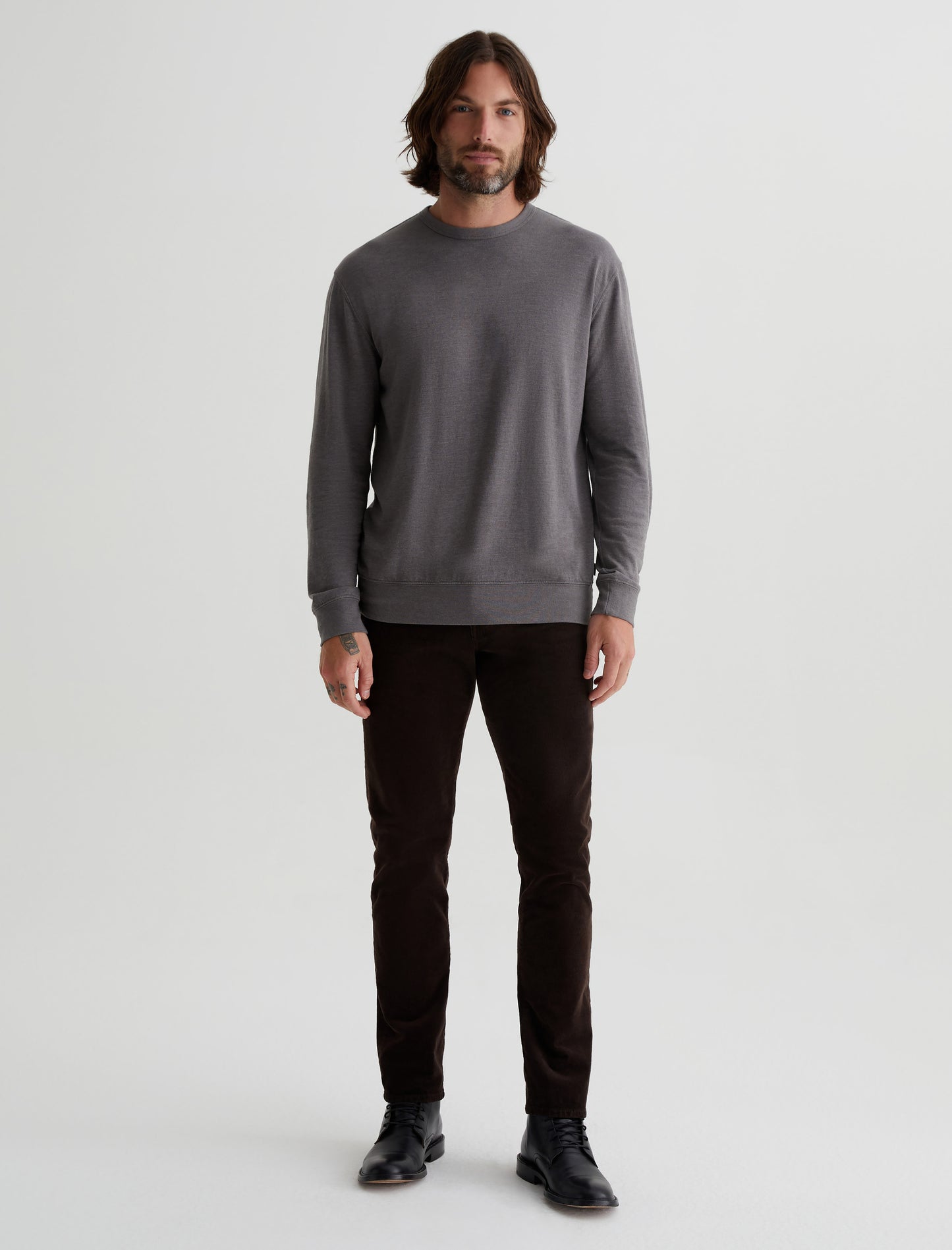 Tellis Sulfur Bitter Chocolate Modern Slim Mens Bottom Photo 1