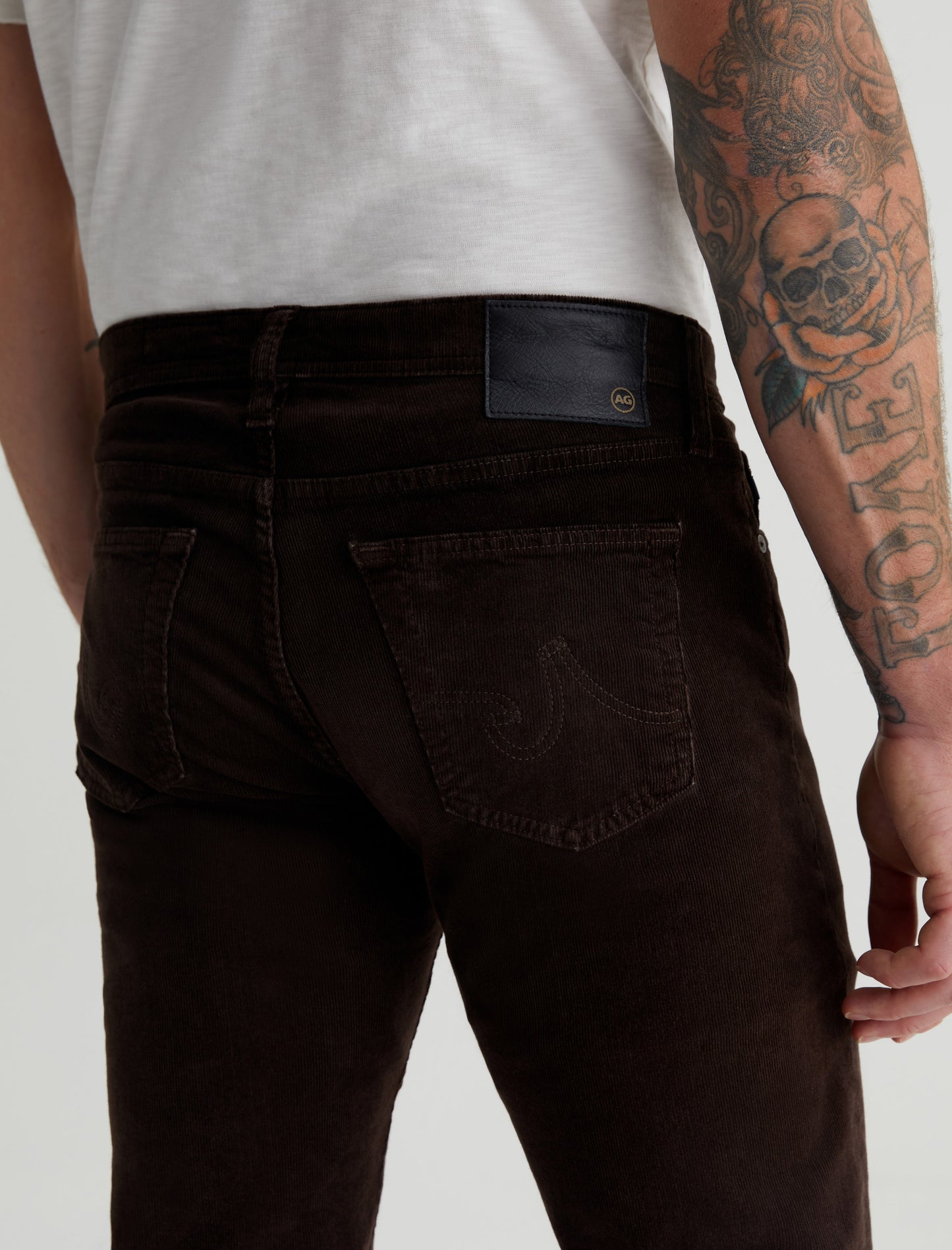 Tellis Sulfur Bitter Chocolate Modern Slim Mens Bottom Photo 5