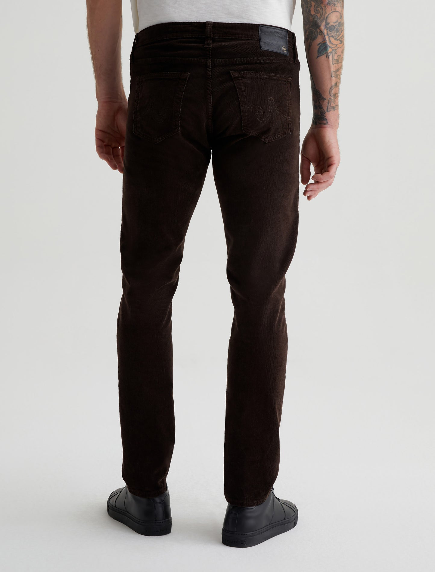 Tellis Sulfur Bitter Chocolate Modern Slim Mens Bottom Photo 6