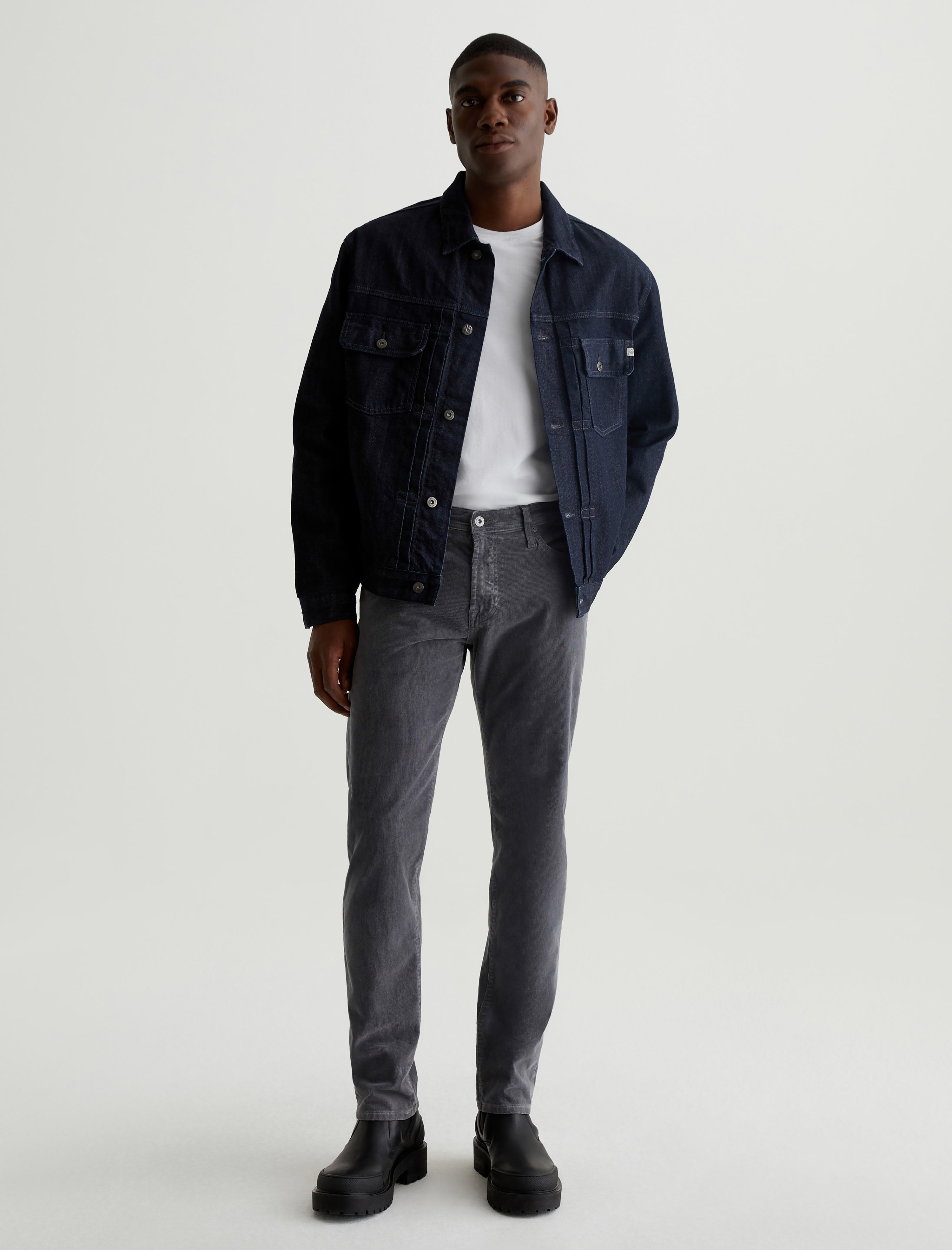 Tellis Corduroy Sulfur Berlin Steel Corduroy Modern Slim Men Bottom Photo 1