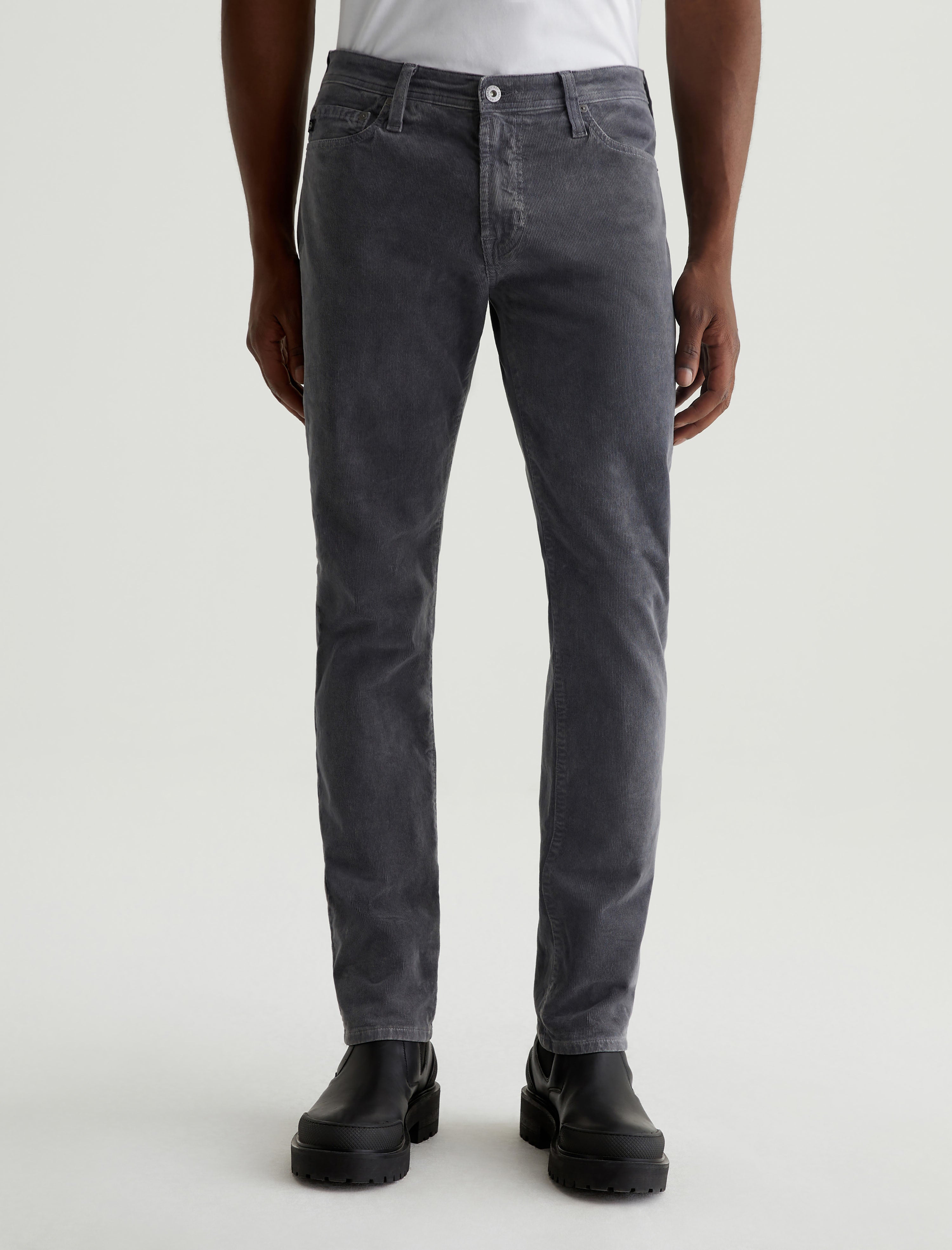 Tellis Corduroy Sulfur Berlin Steel Corduroy Modern Slim Men Bottom Photo 2