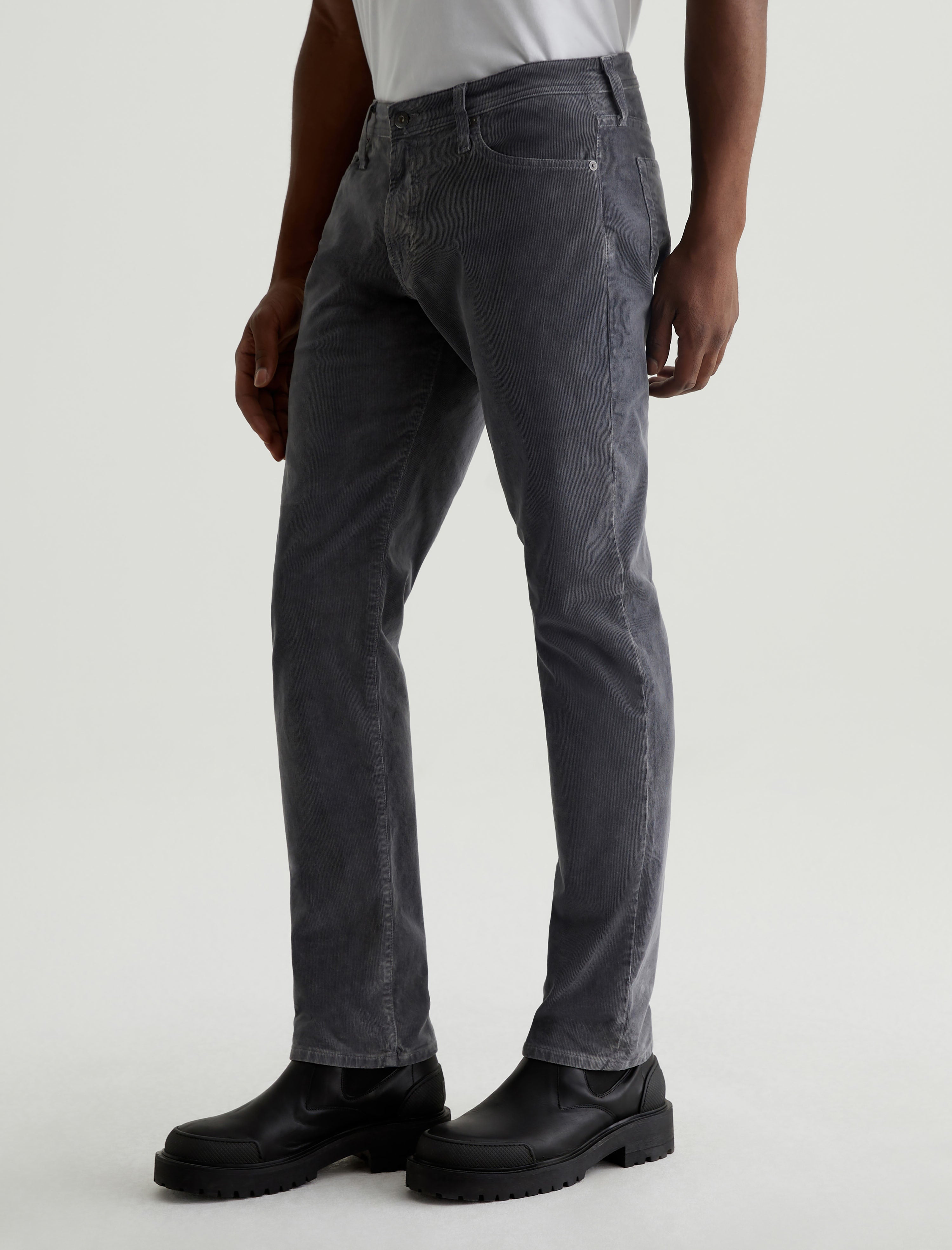 Tellis Corduroy Sulfur Berlin Steel Corduroy Modern Slim Men Bottom Photo 5
