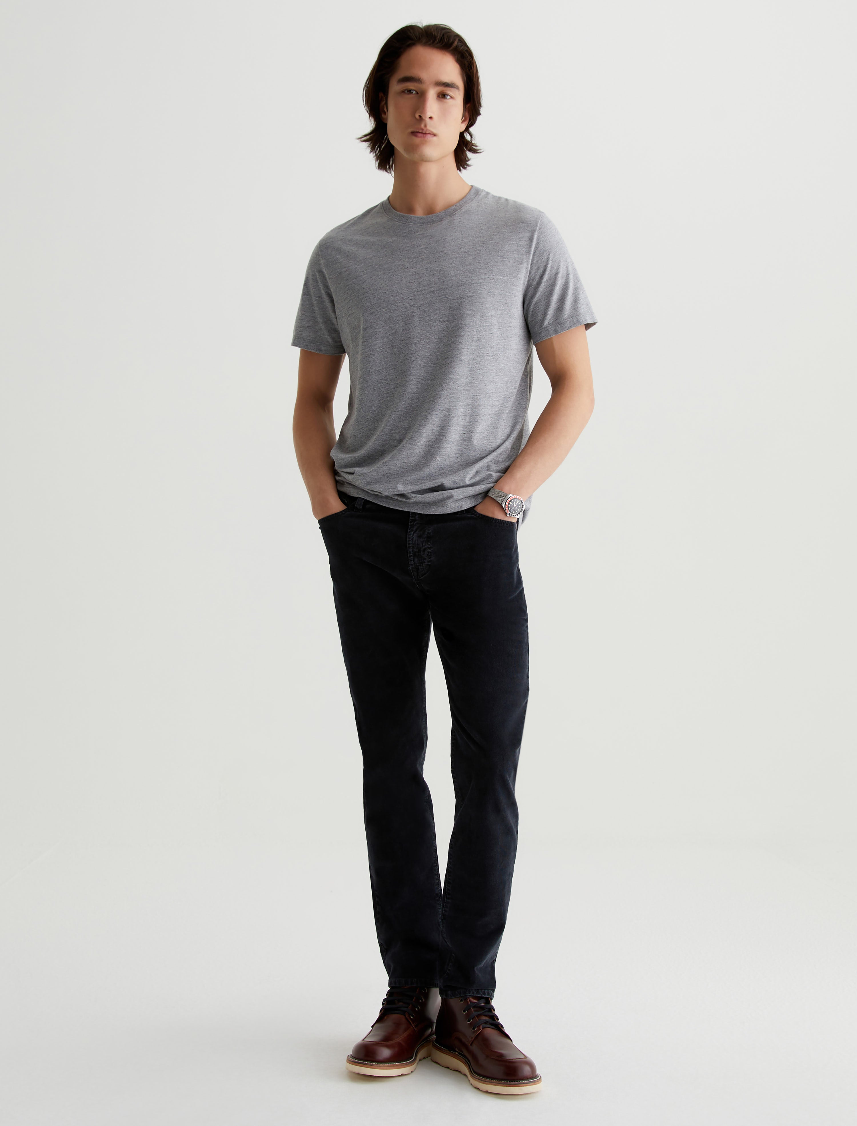 Tellis Corduroy Sulfur Chilly Night Corduroy Modern Slim Men Bottom Photo 1