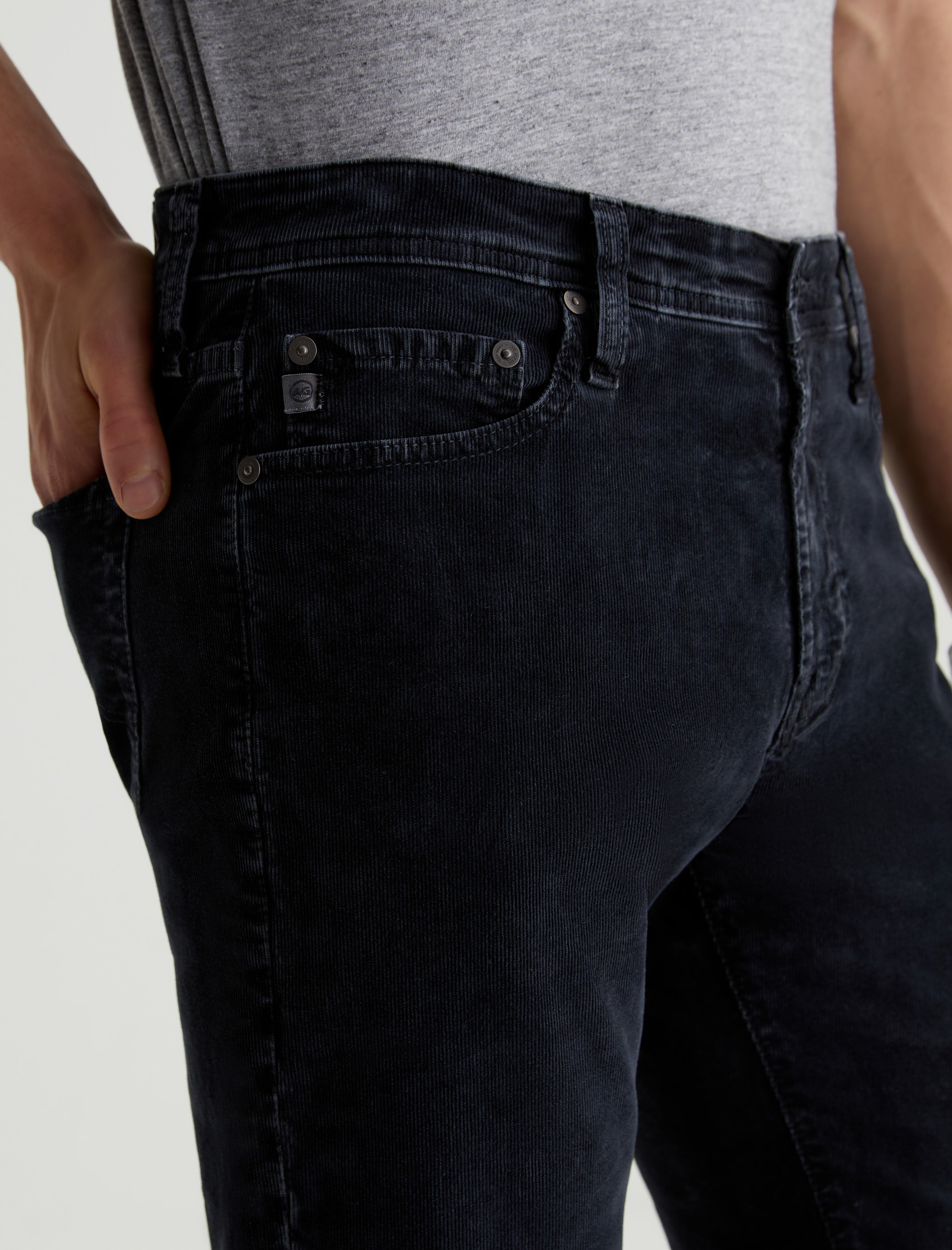 Tellis Corduroy Sulfur Chilly Night Corduroy Modern Slim Men Bottom Photo 3