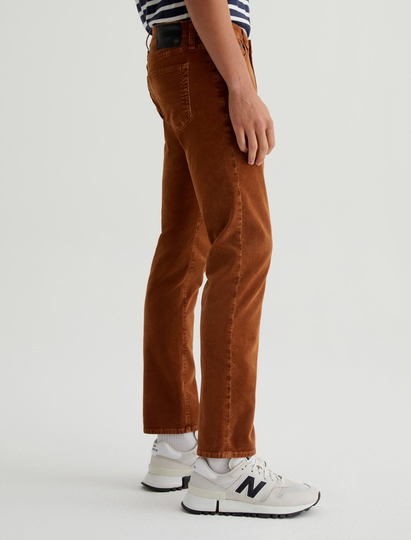 Tellis Sulfur Caramel Modern Slim Mens Bottom Photo 4