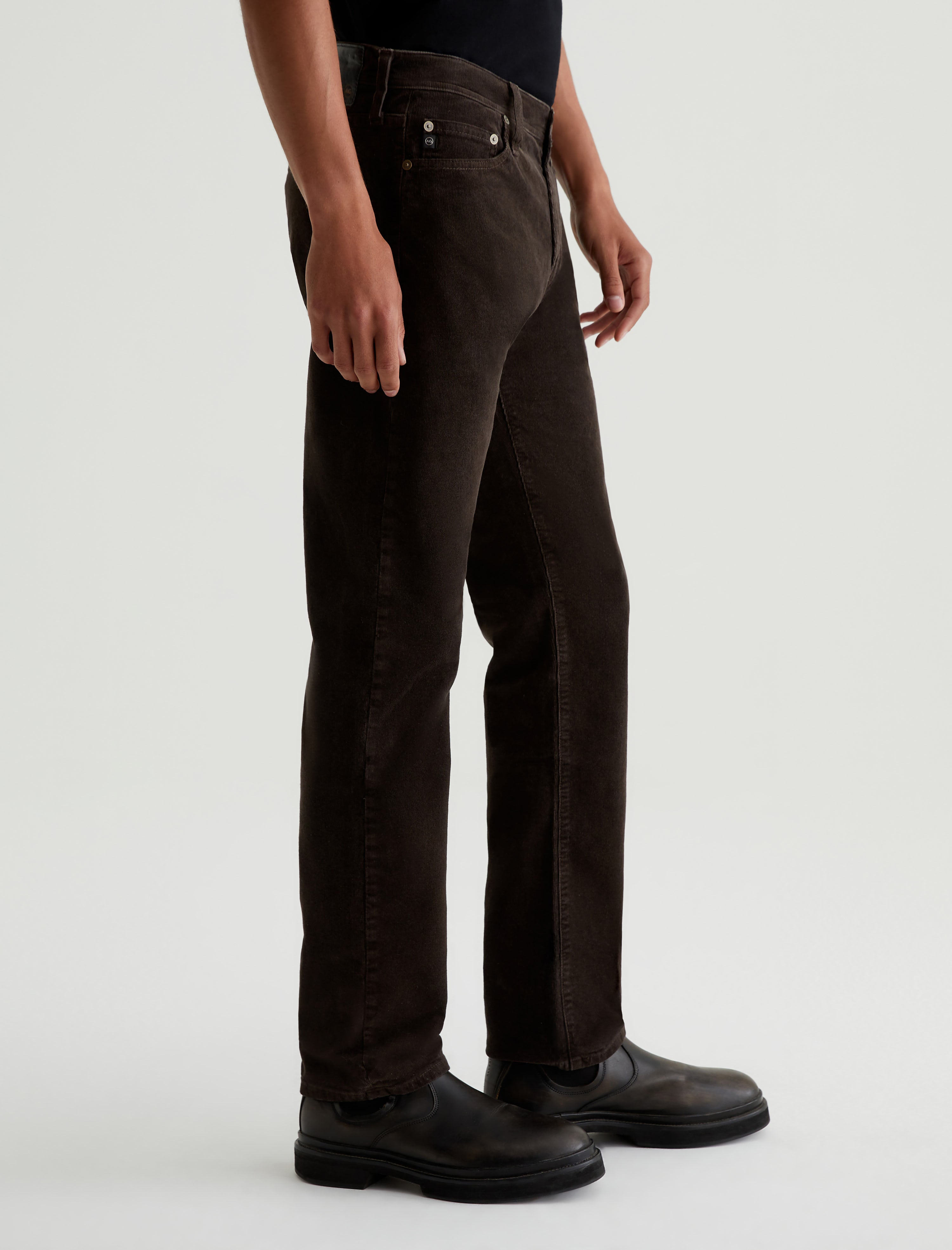 Tellis Corduroy Sulfur Deep Woodland Corduroy Modern Slim Men Bottom Photo 4