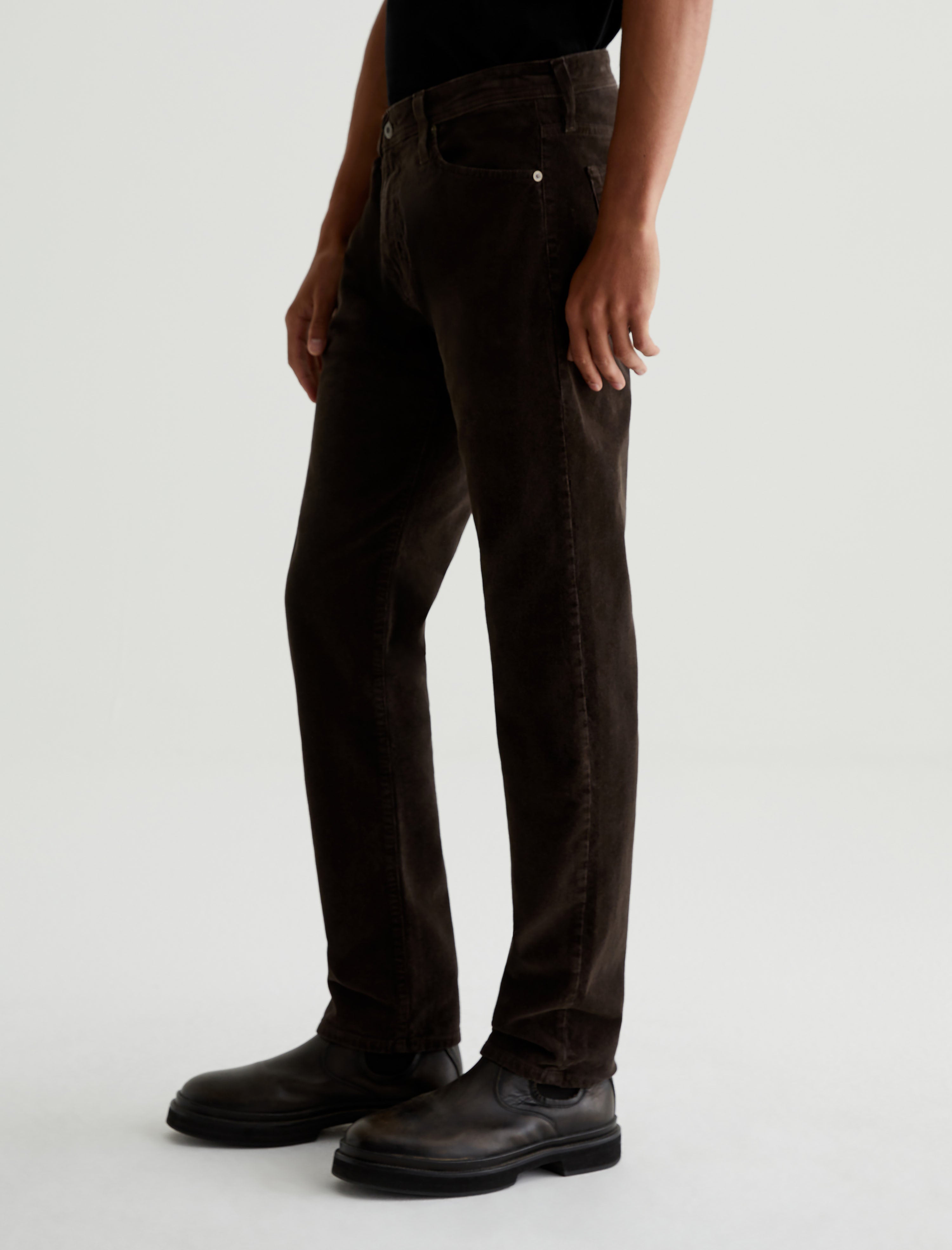 Tellis Corduroy Sulfur Deep Woodland Corduroy Modern Slim Men Bottom Photo 5