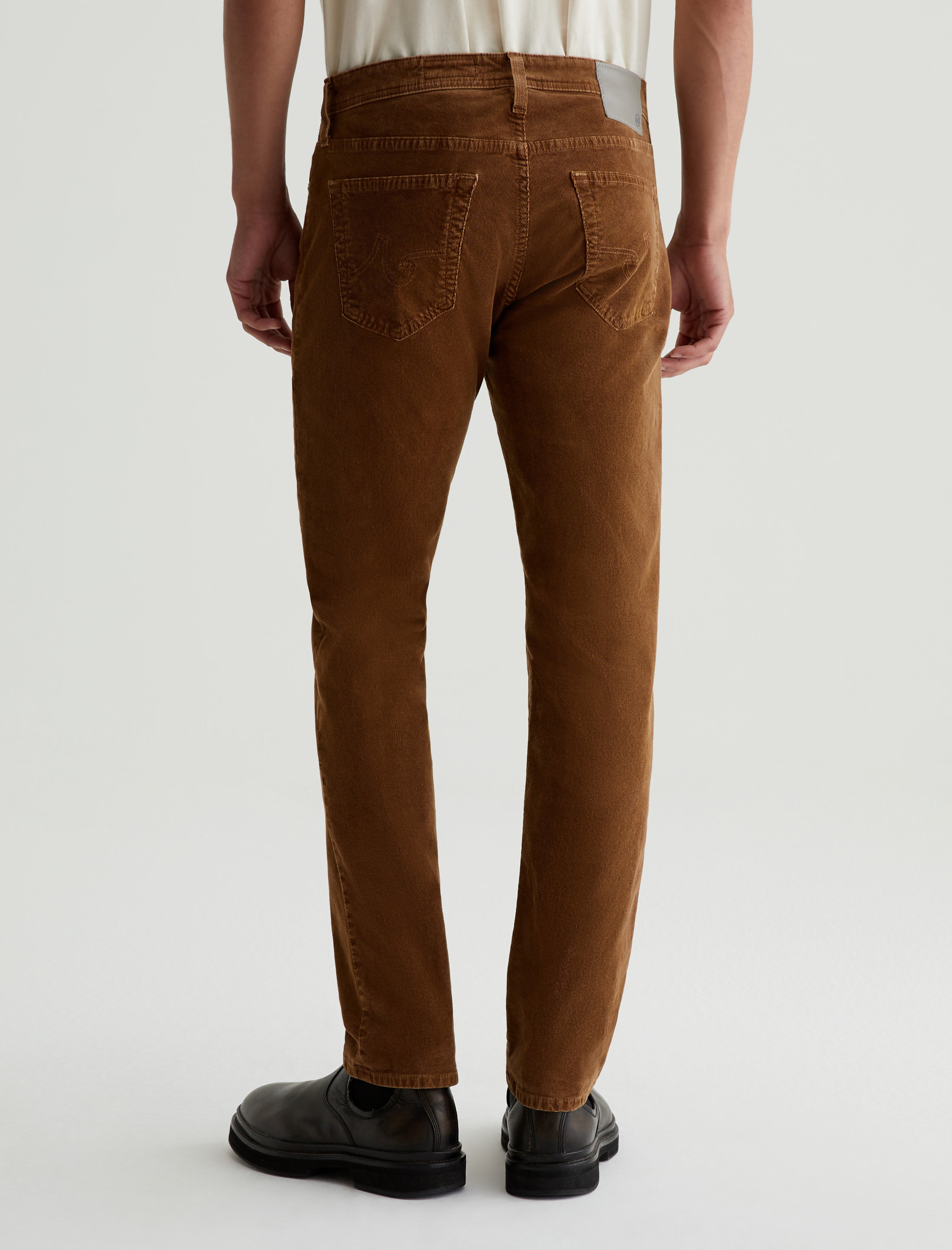Tellis Corduroy Sulfur Roasted Acorn Corduroy Modern Slim Men Bottom Photo 7