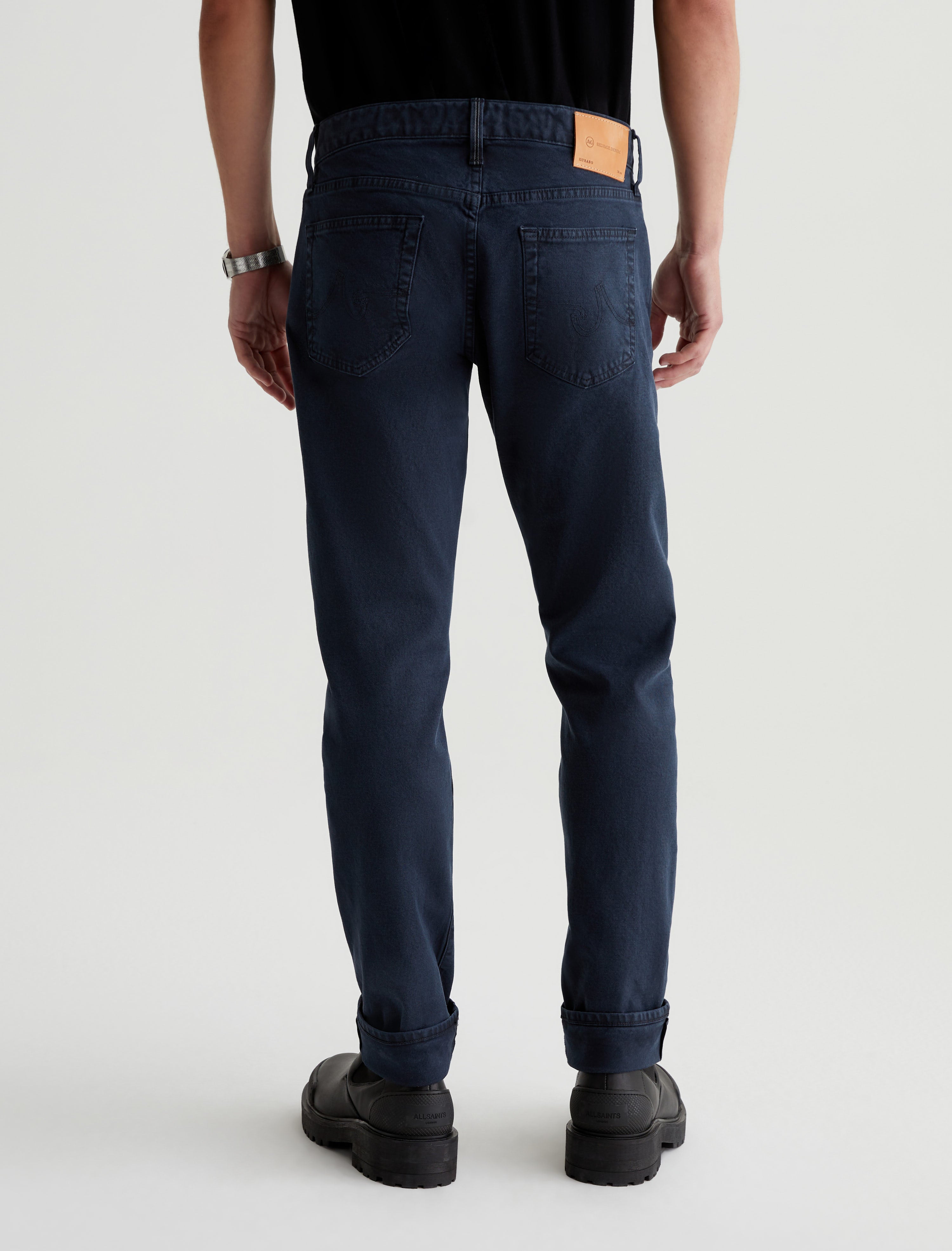 Tellis Selvege Sulfur Marine Haze Modern Slim Men Bottom Photo 8