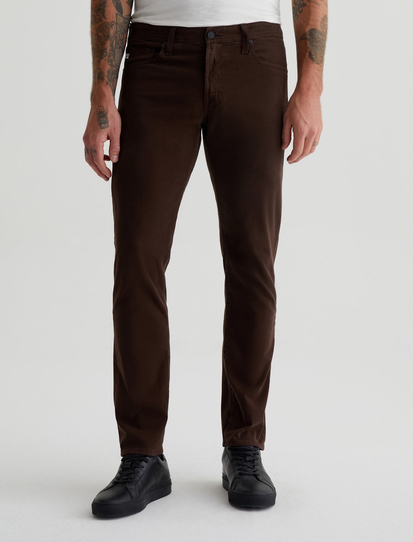 Tellis Bitter Chocolate Modern Slim Mens Bottom Photo 2