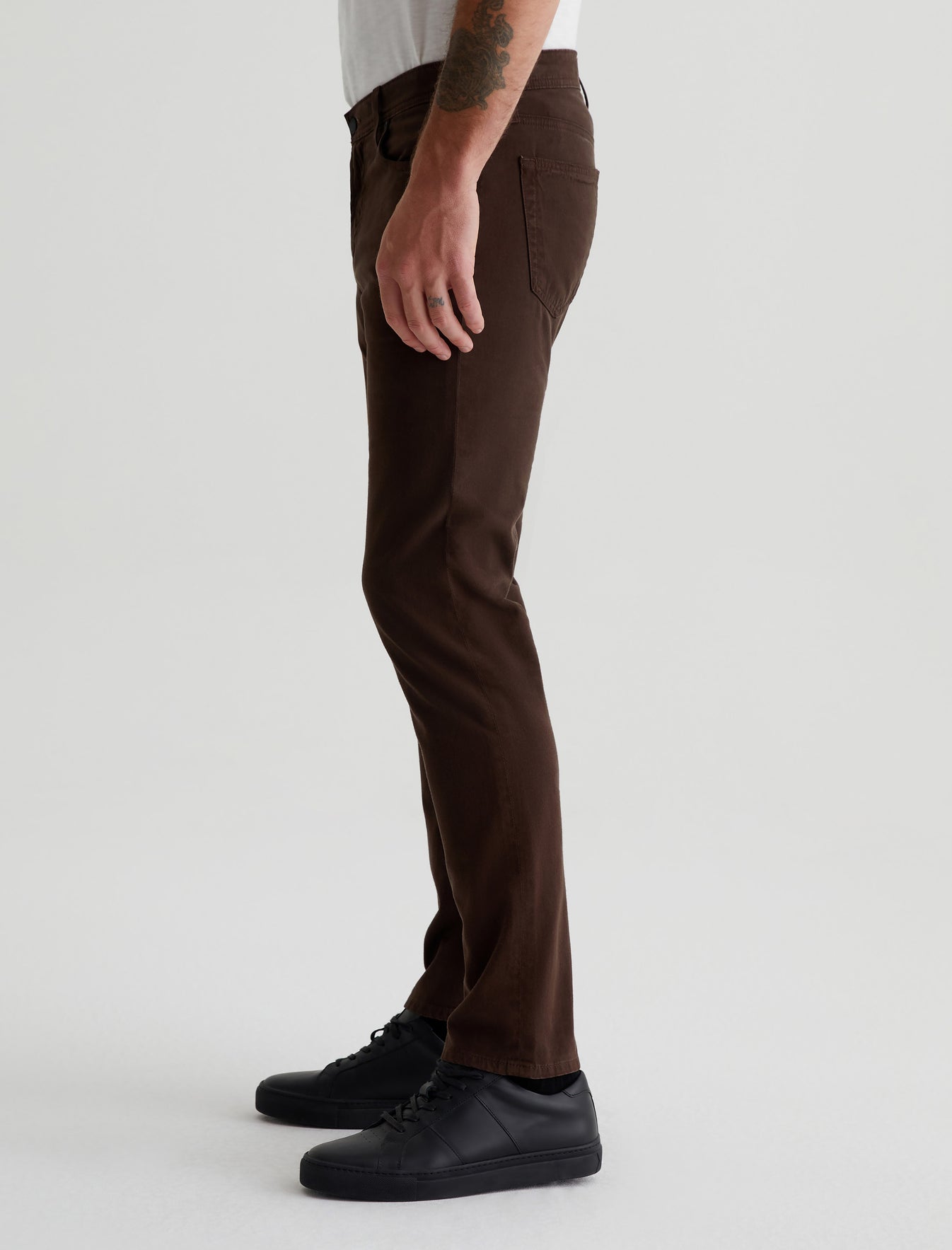 Tellis Bitter Chocolate Modern Slim Mens Bottom Photo 4