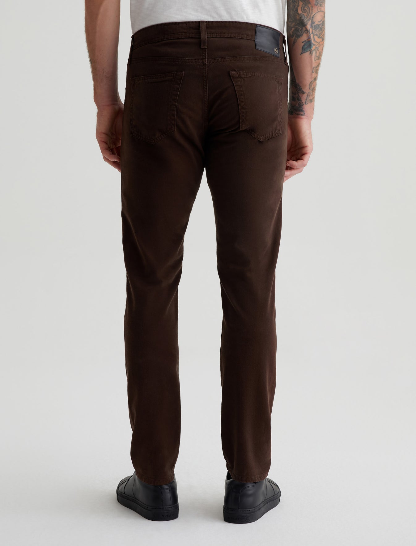 Tellis Bitter Chocolate Modern Slim Mens Bottom Photo 6