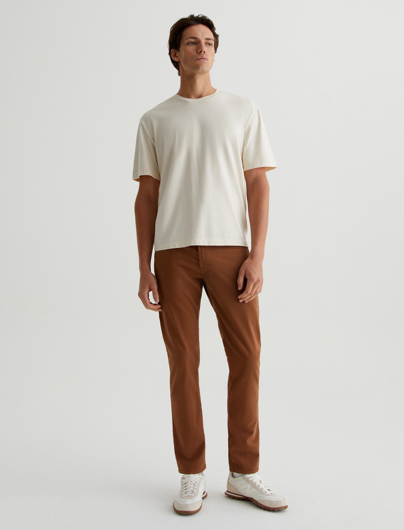 Tellis Caramel Modern Slim Mens Bottom Photo 1