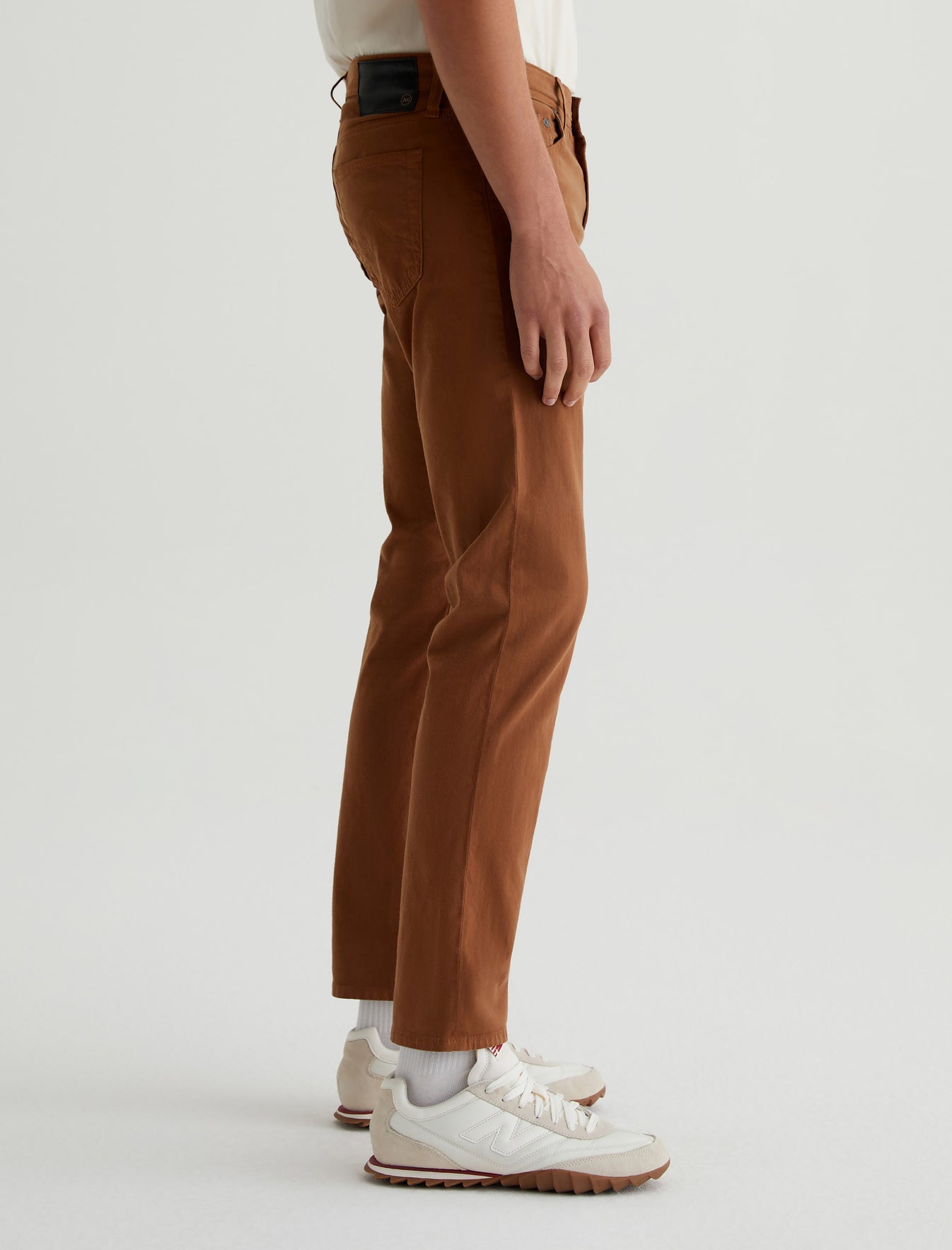 Tellis Caramel Modern Slim Mens Bottom Photo 4