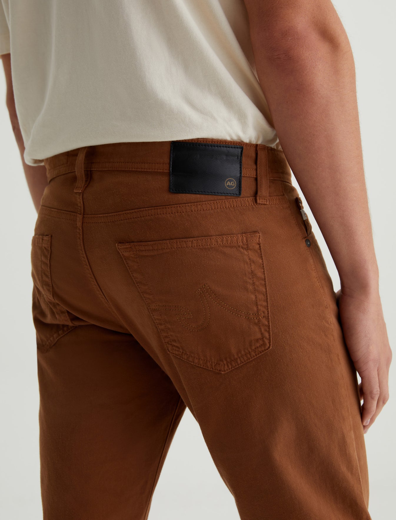 Tellis Caramel Modern Slim Mens Bottom Photo 5