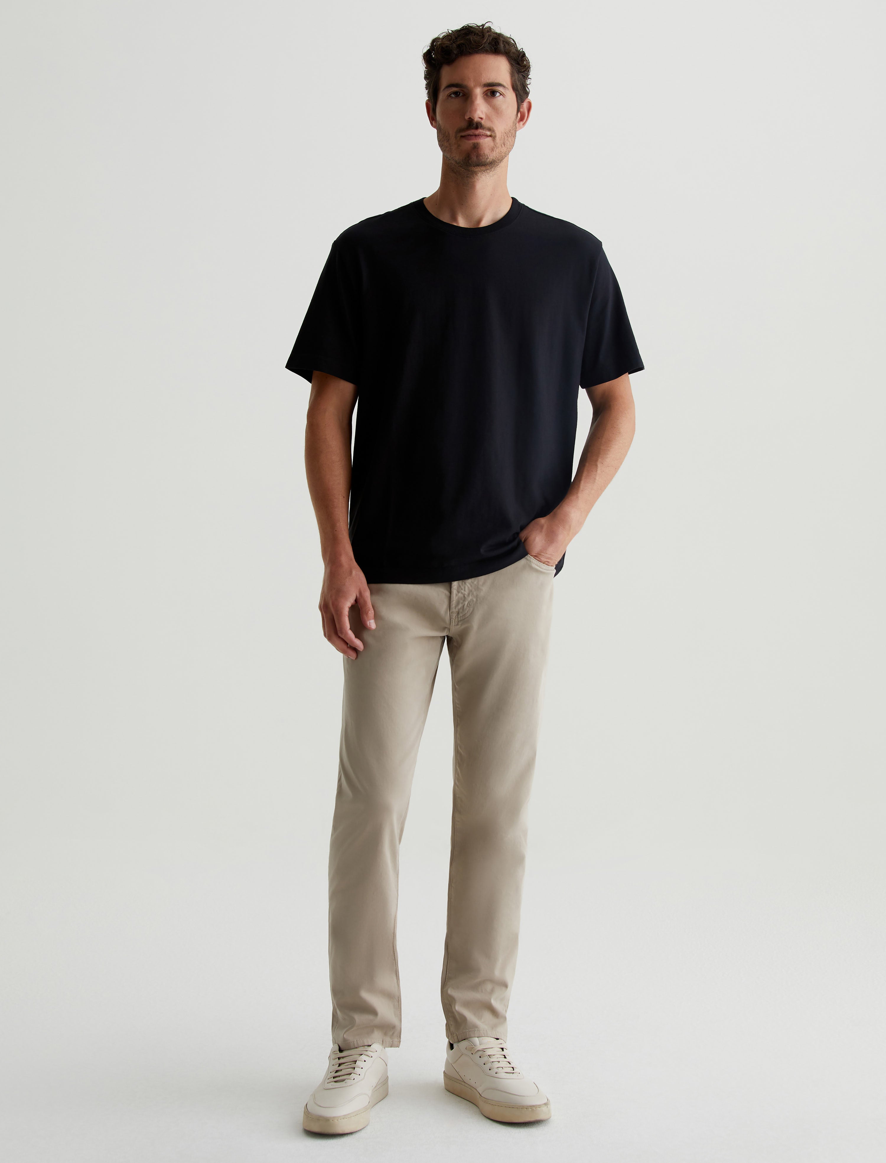 Tellis SUD Desert Stone Sueded Modern Slim Men Bottom Photo 1
