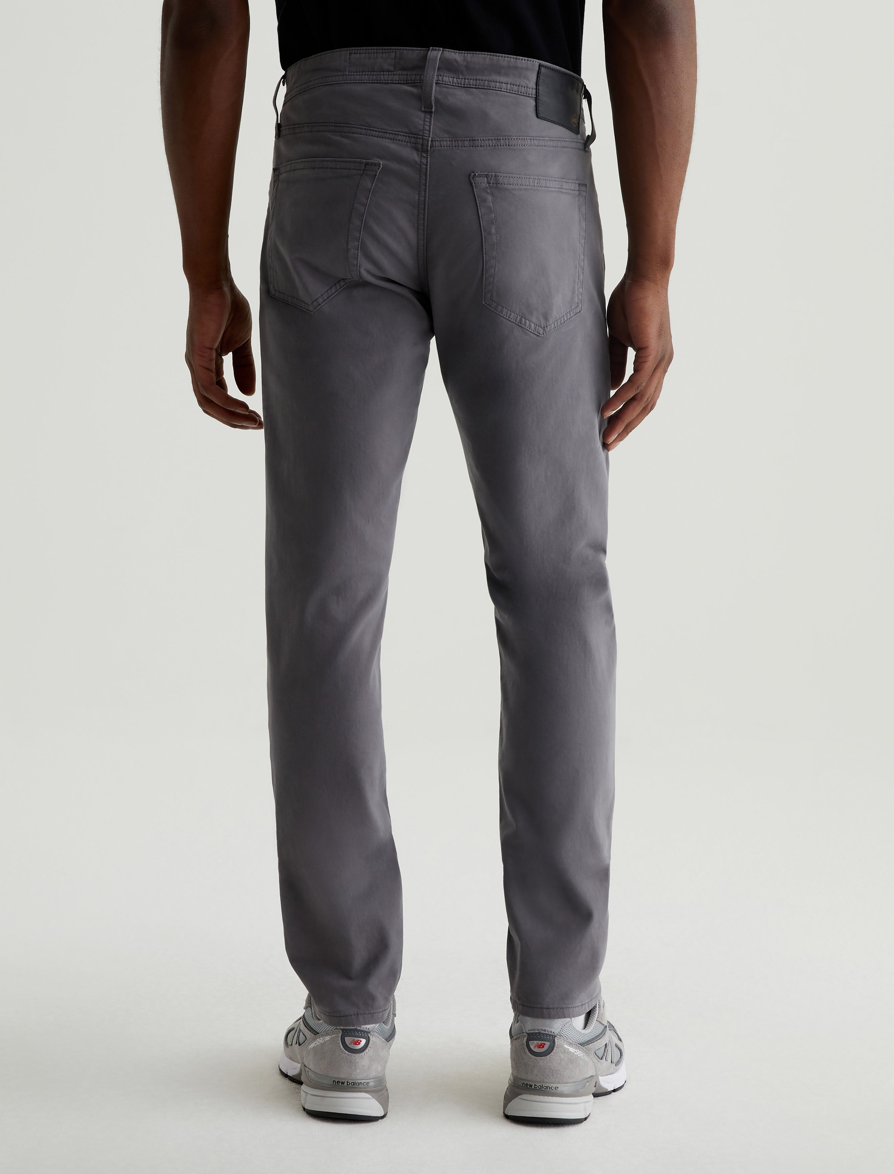 Tellis SUD Folkestone Grey Sueded Modern Slim Men Bottom Photo 7