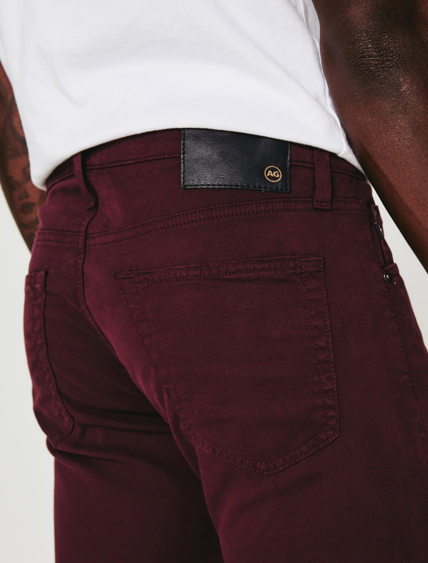 Tellis Maroon Peak Modern Slim Mens bottom Photo 5