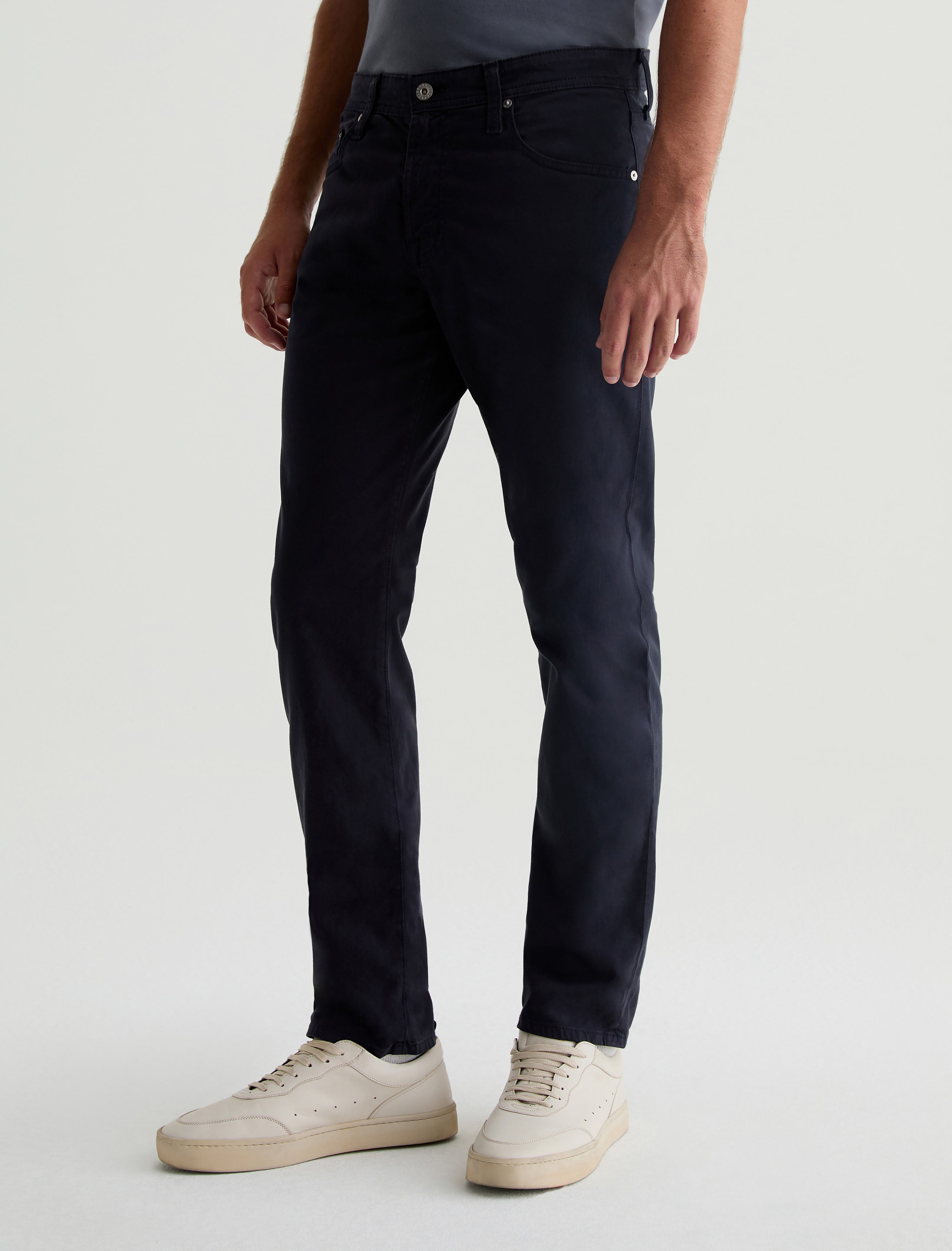 Tellis SUD New Navy Sueded Modern Slim Men Bottom Photo 5