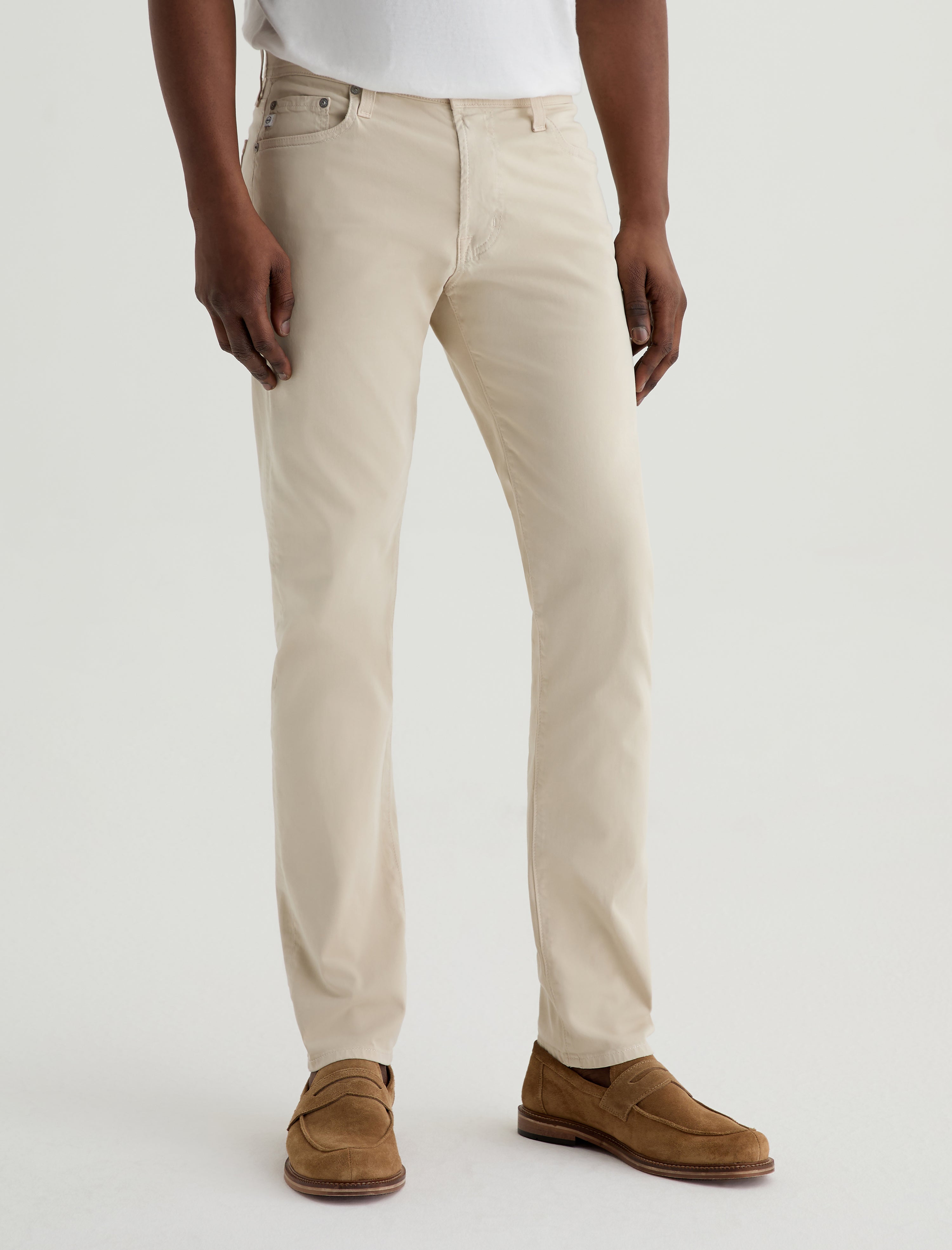 Tellis Natural Ivory Modern Slim Men Bottom Photo 2