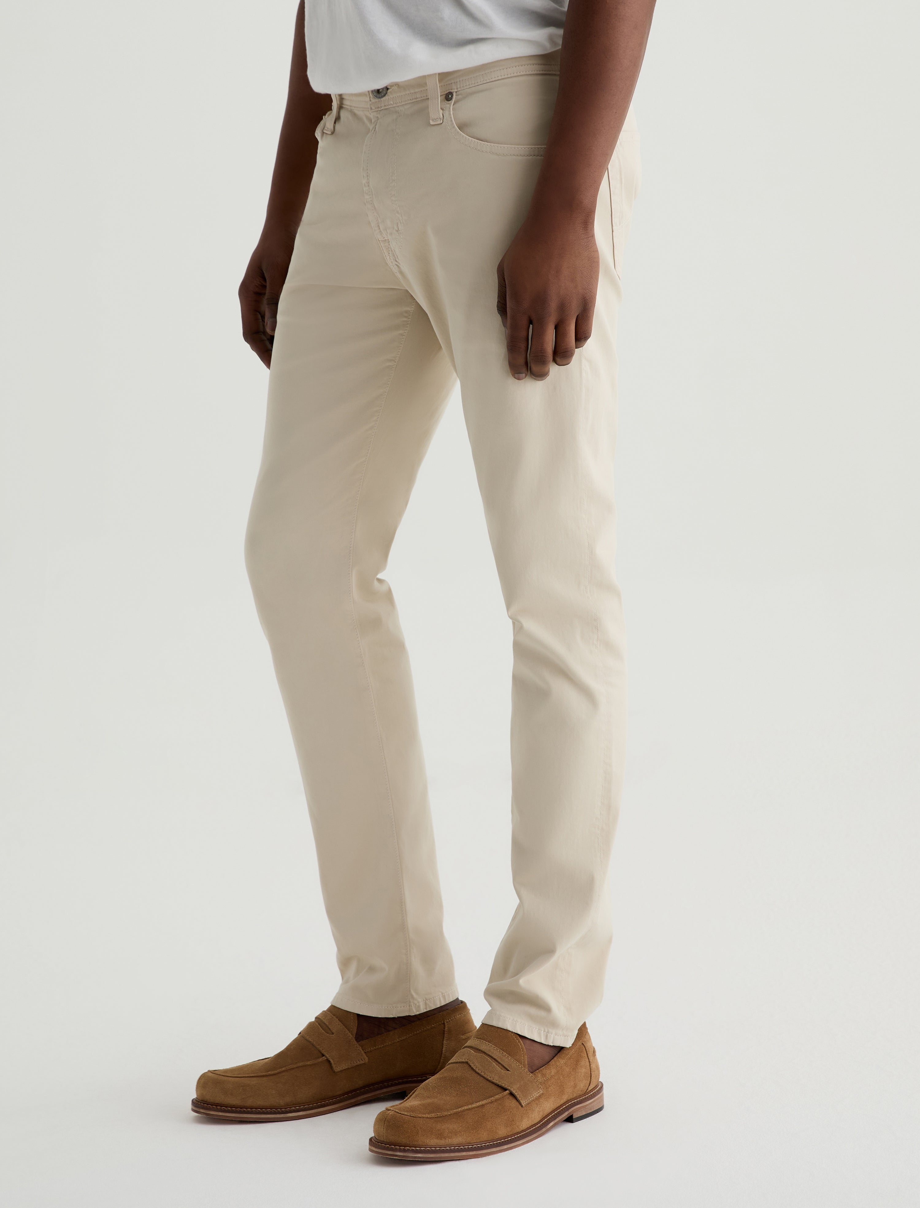 Tellis Natural Ivory Modern Slim Men Bottom Photo 4