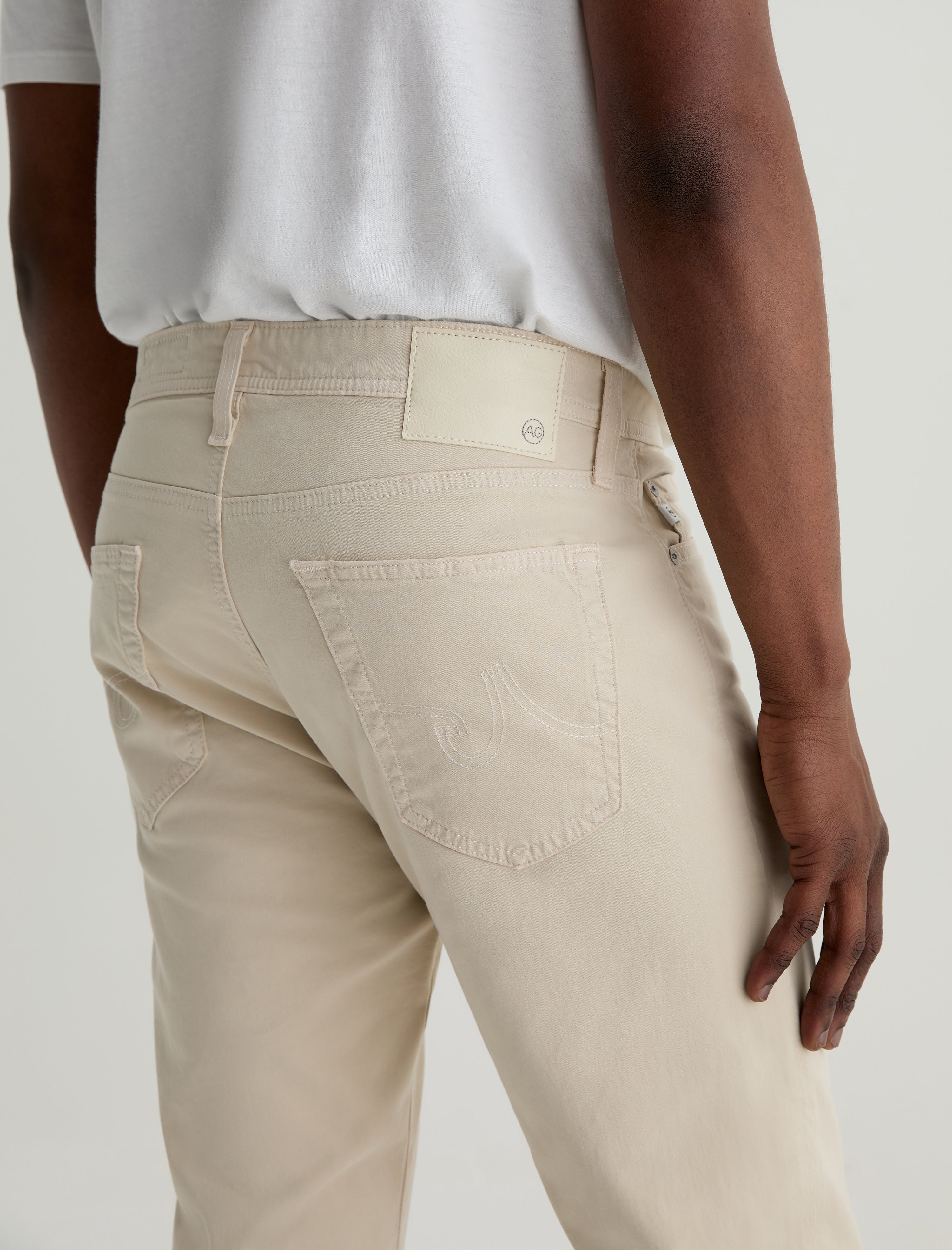 Tellis Natural Ivory Modern Slim Men Bottom Photo 6