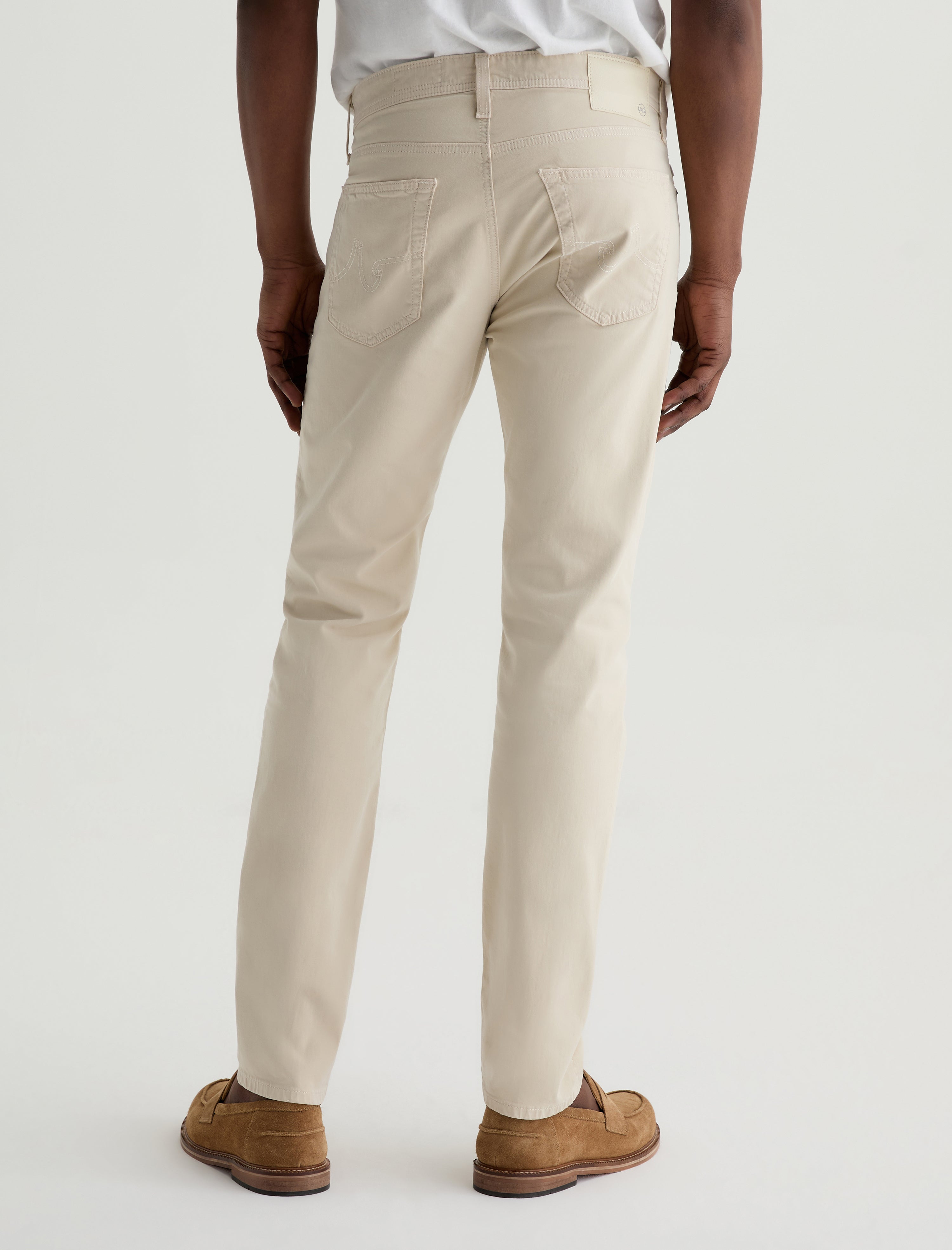 Tellis Natural Ivory Modern Slim Men Bottom Photo 7
