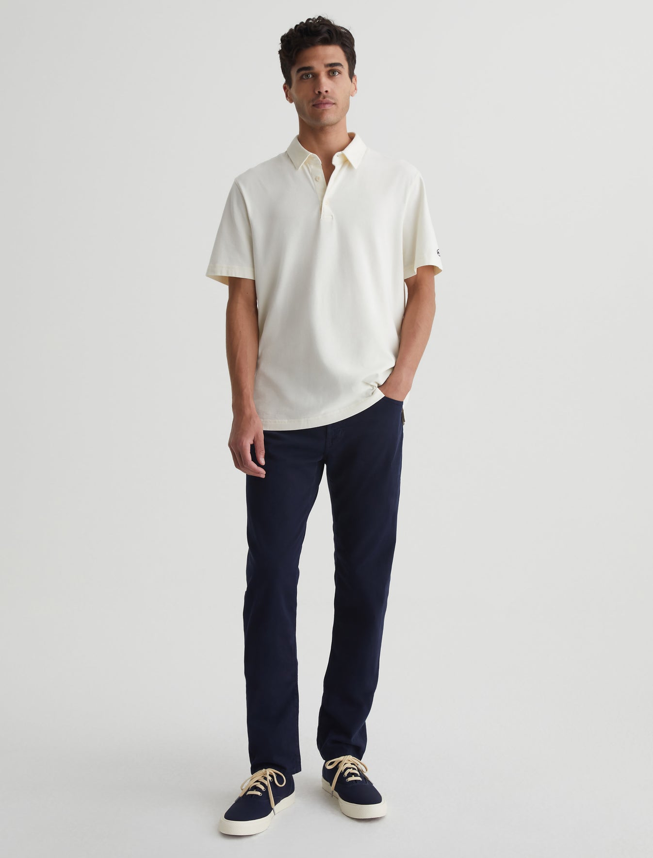 Tellis Rich Navy Modern Slim Mens bottom  Photo 1