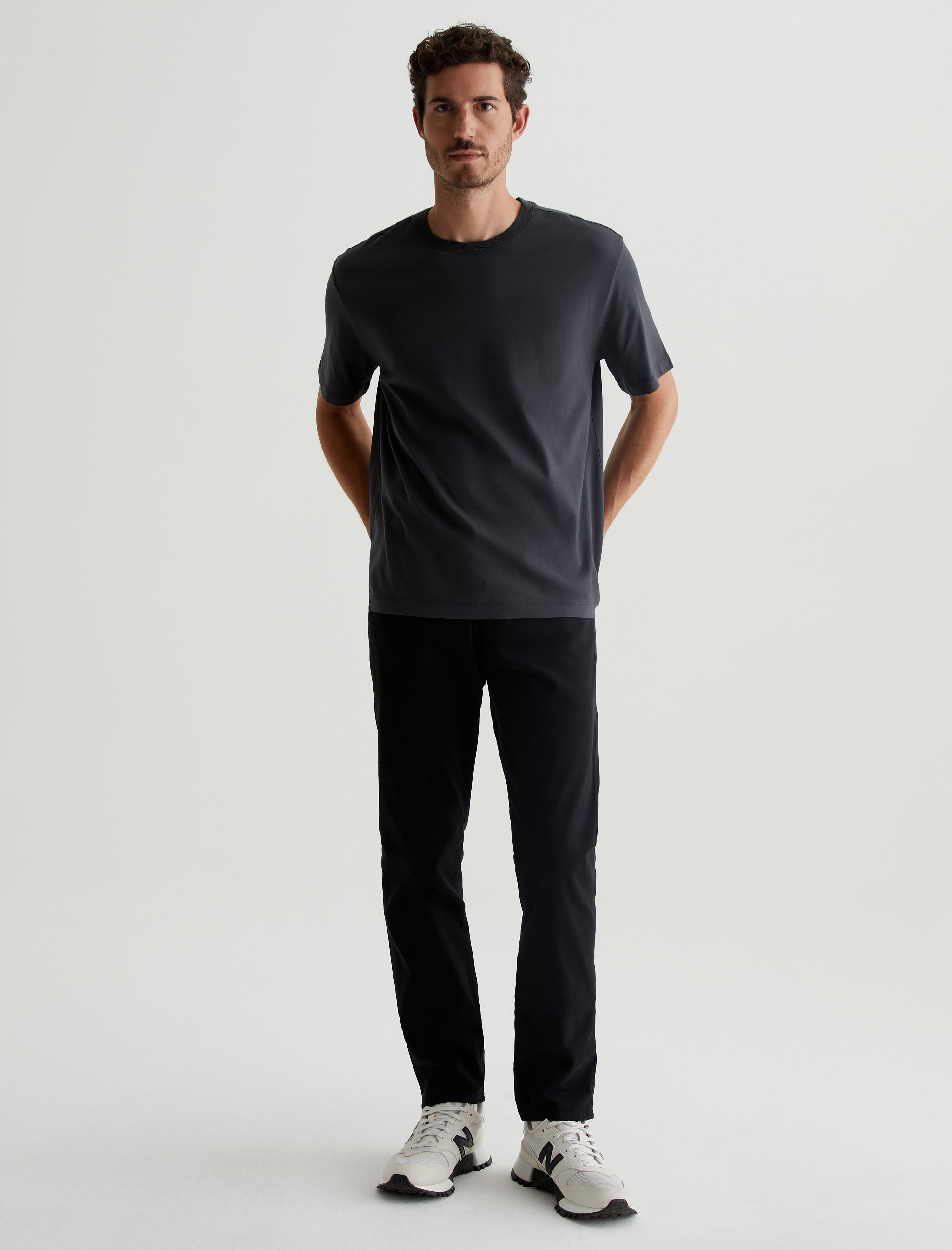 Tellis SUD Super Black Sueded Modern Slim Men Bottom Photo 1
