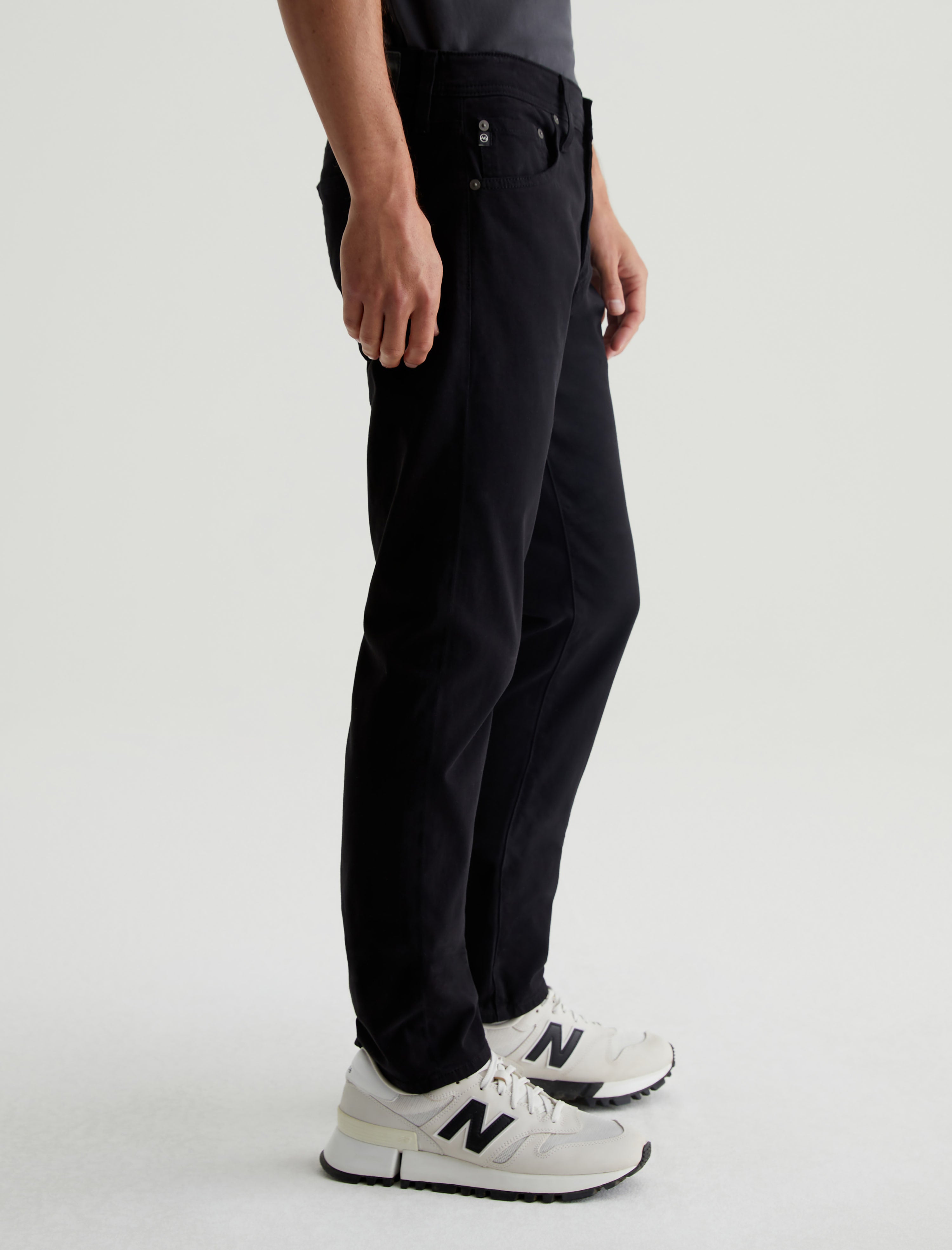 Tellis SUD Super Black Sueded Modern Slim Men Bottom Photo 4