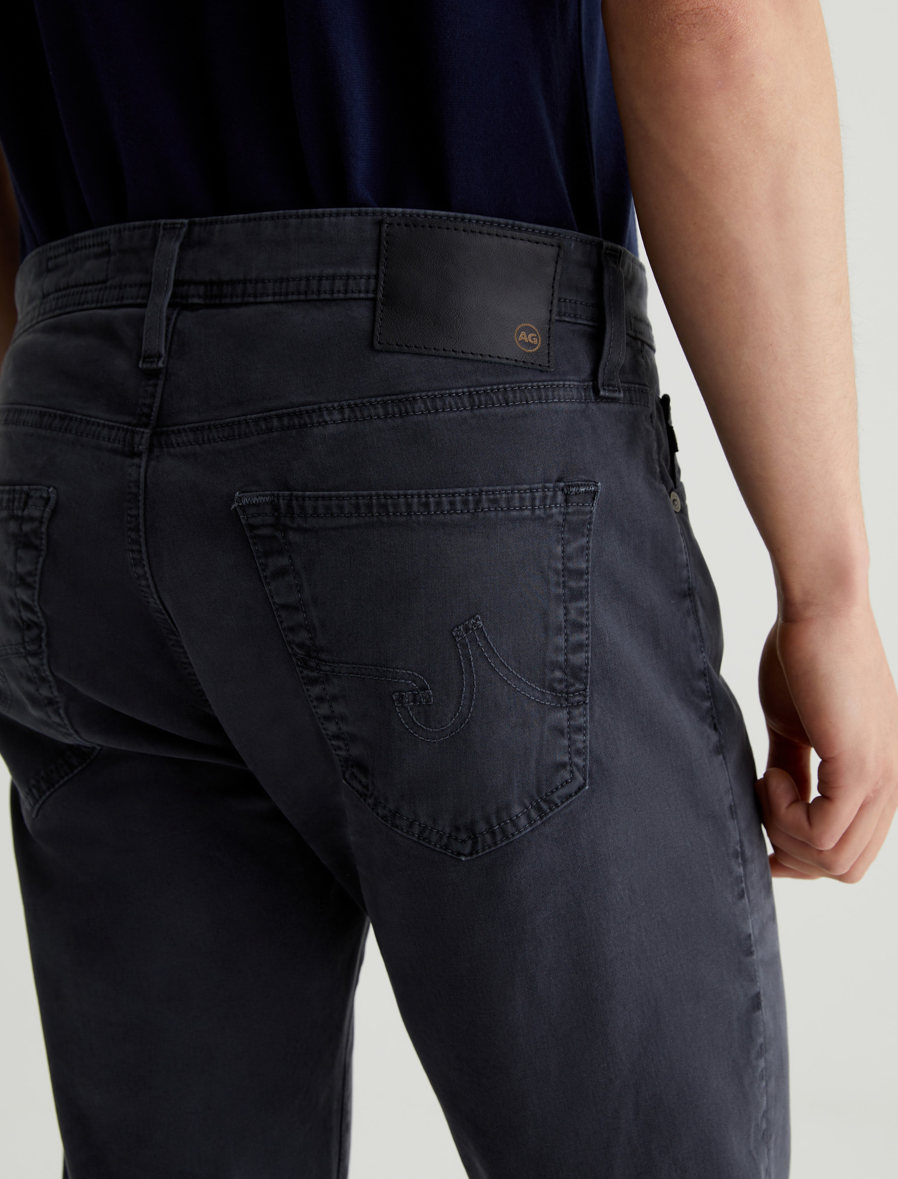 Tellis SUD Sulfur Gunpowder Sueded Modern Slim Men Bottom Photo 6