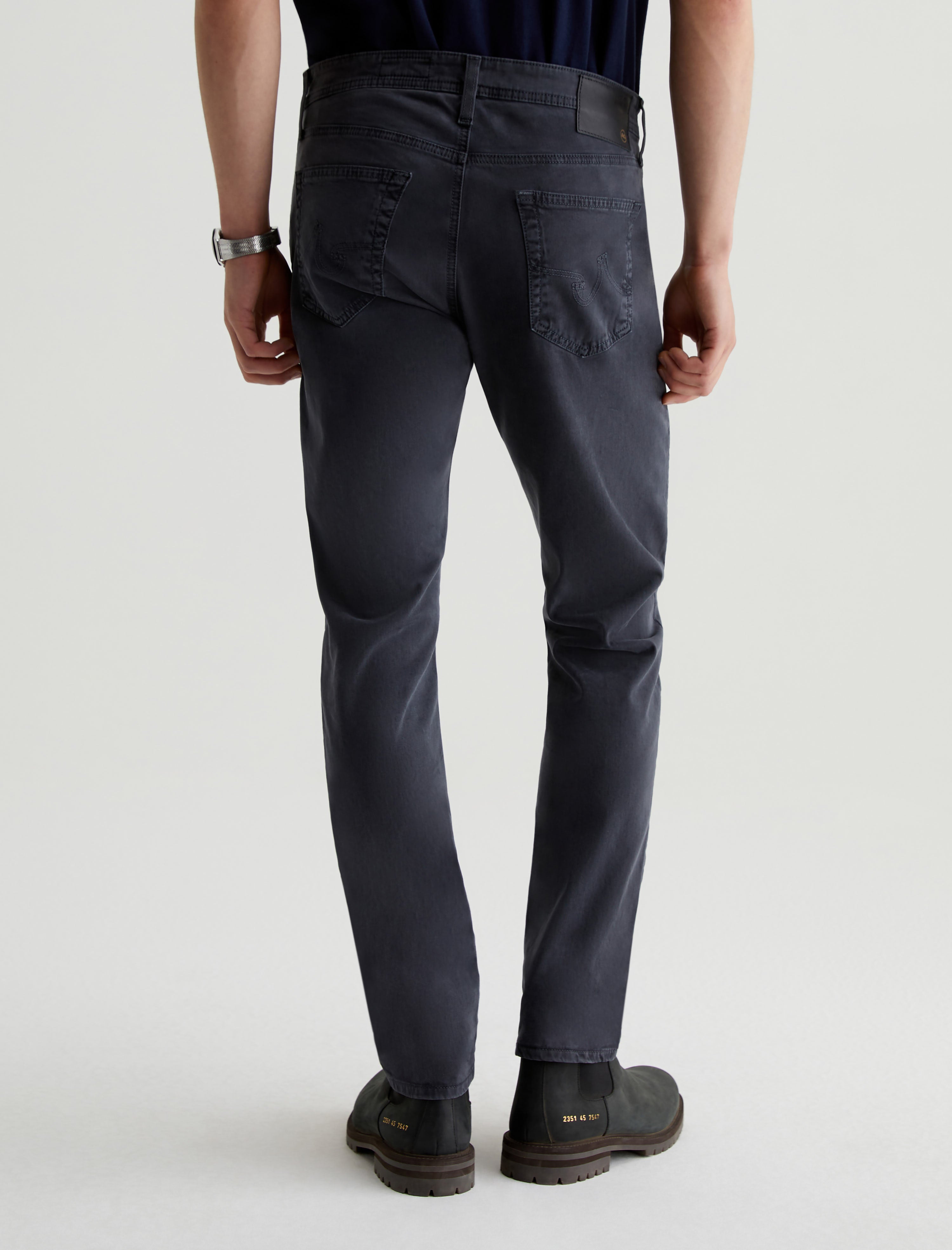 Tellis SUD Sulfur Gunpowder Sueded Modern Slim Men Bottom Photo 7
