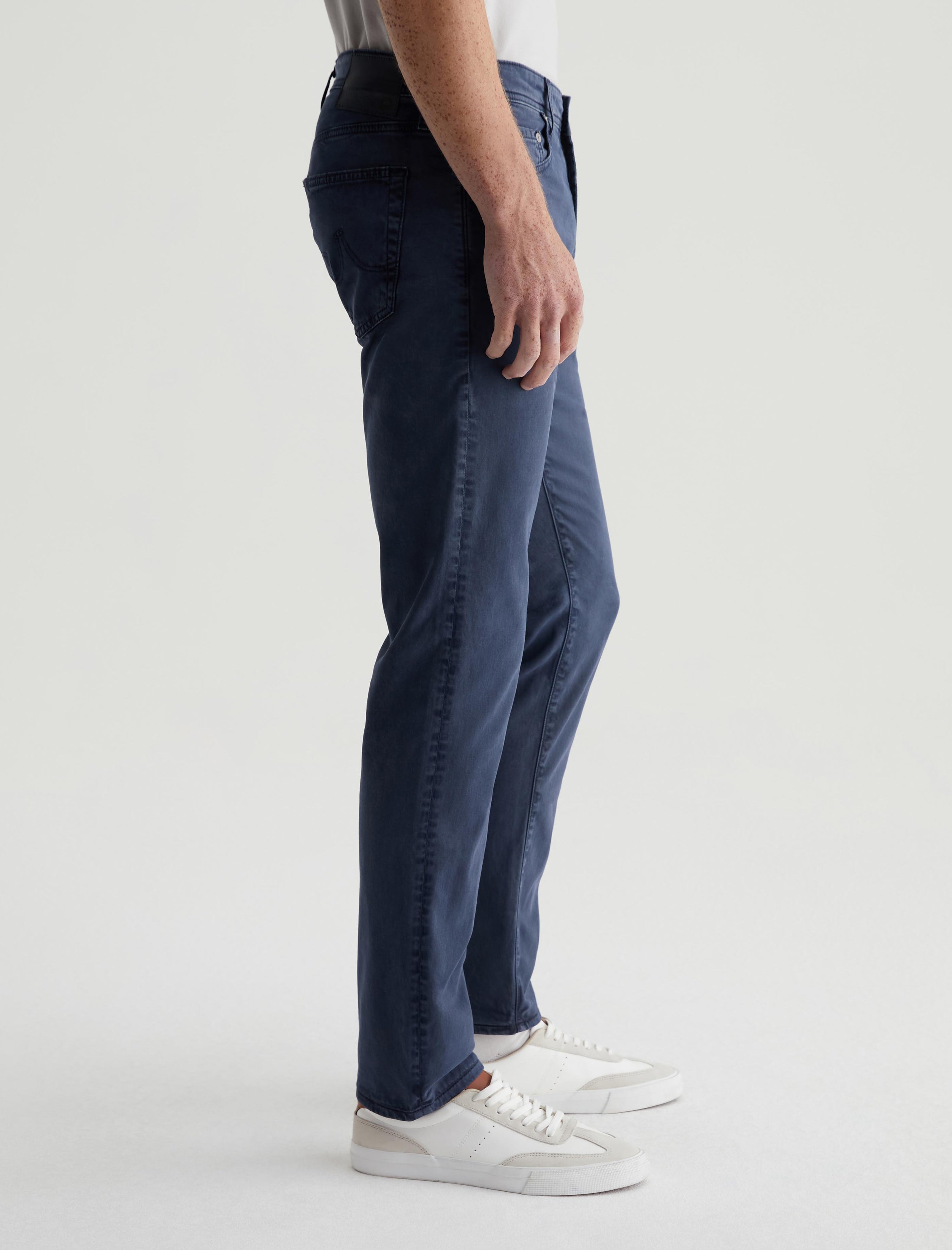 Tellis SUD Sulfur Marine Haze Sueded Modern Slim Men Bottom Photo 4