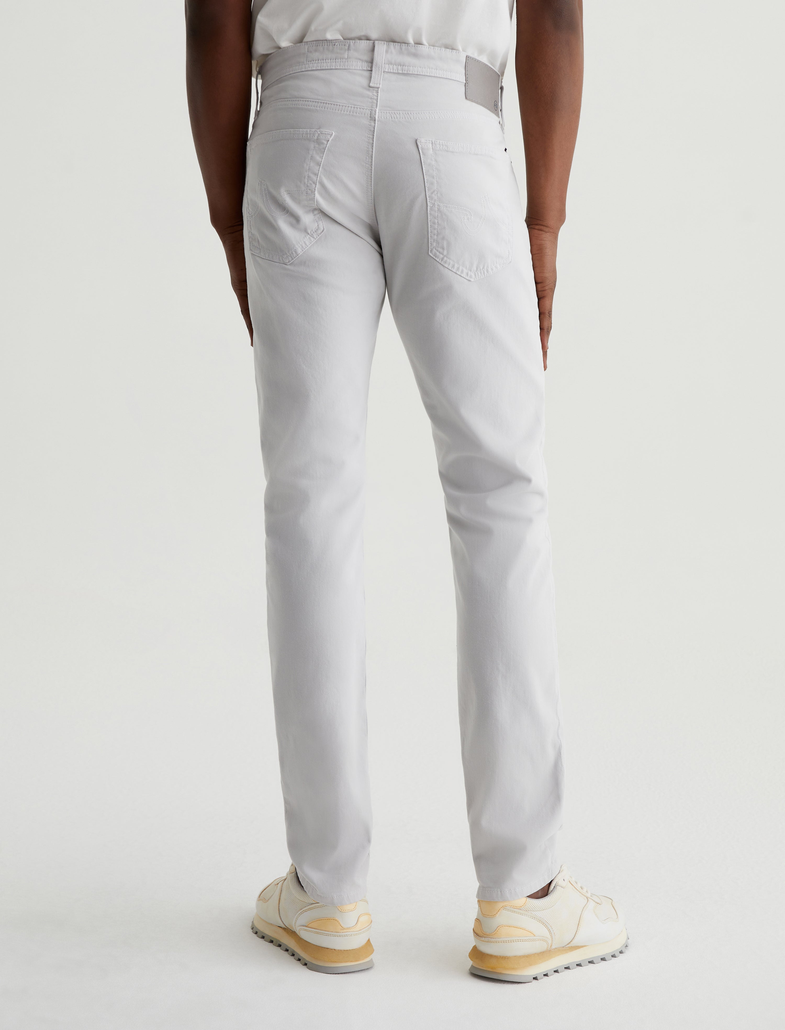 Tellis SUD Silver Fog Sueded Modern Slim Men Bottom Photo 7