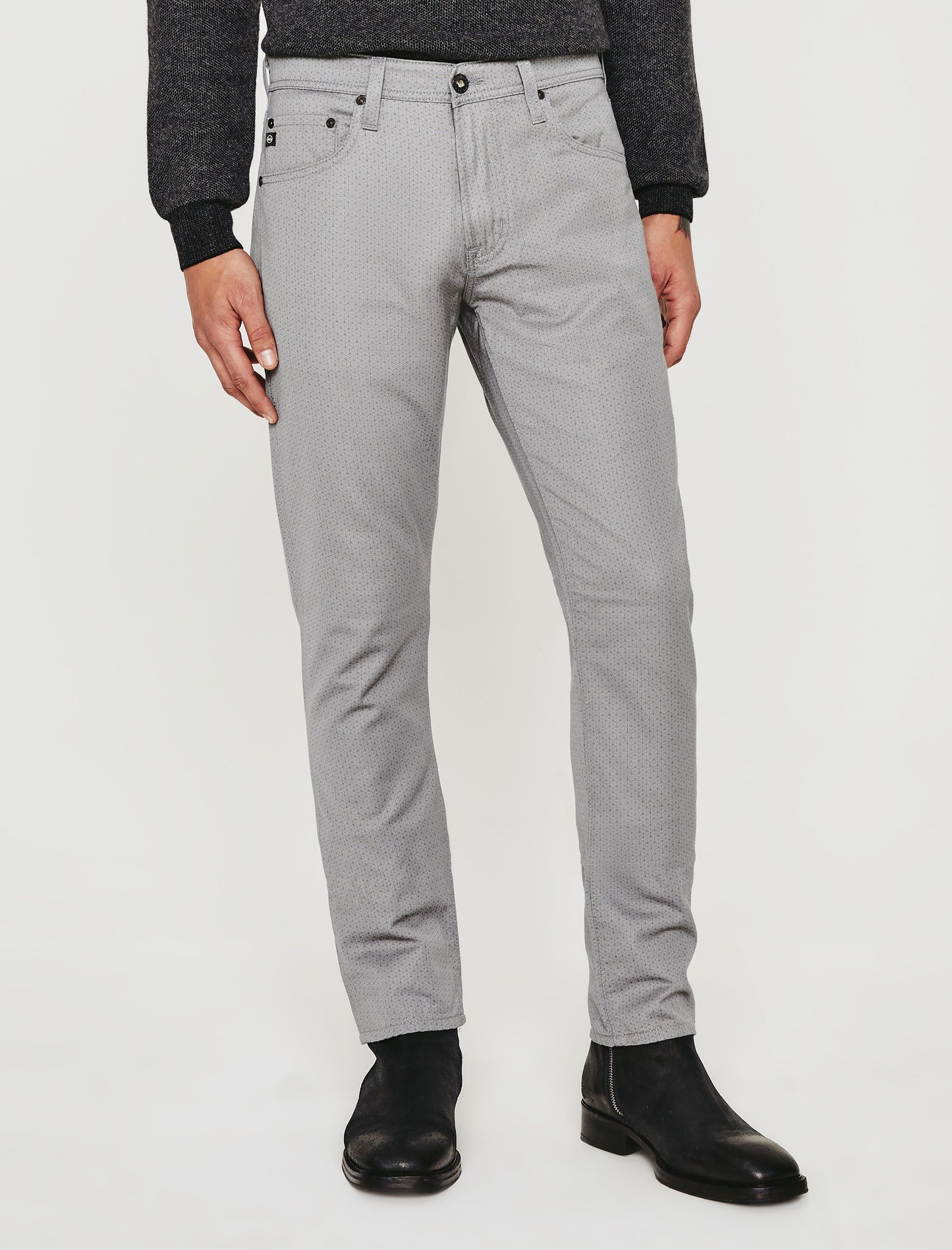 Tellis Gladwell Grey Multi Modern Slim Men Bottom Photo 2