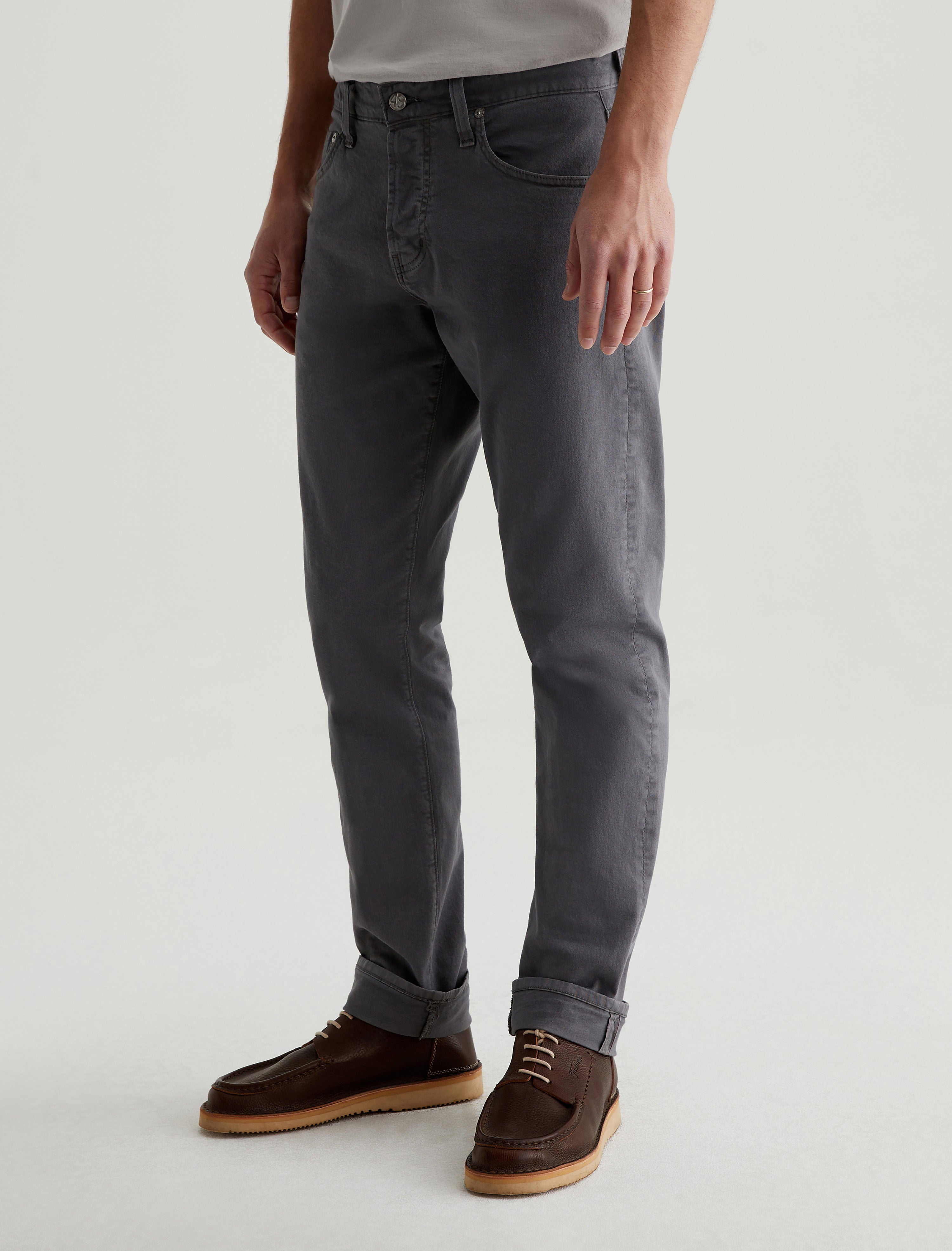 Everett Selvage Sulfur Storm Grey Slim Straight Men Bottom Photo 5