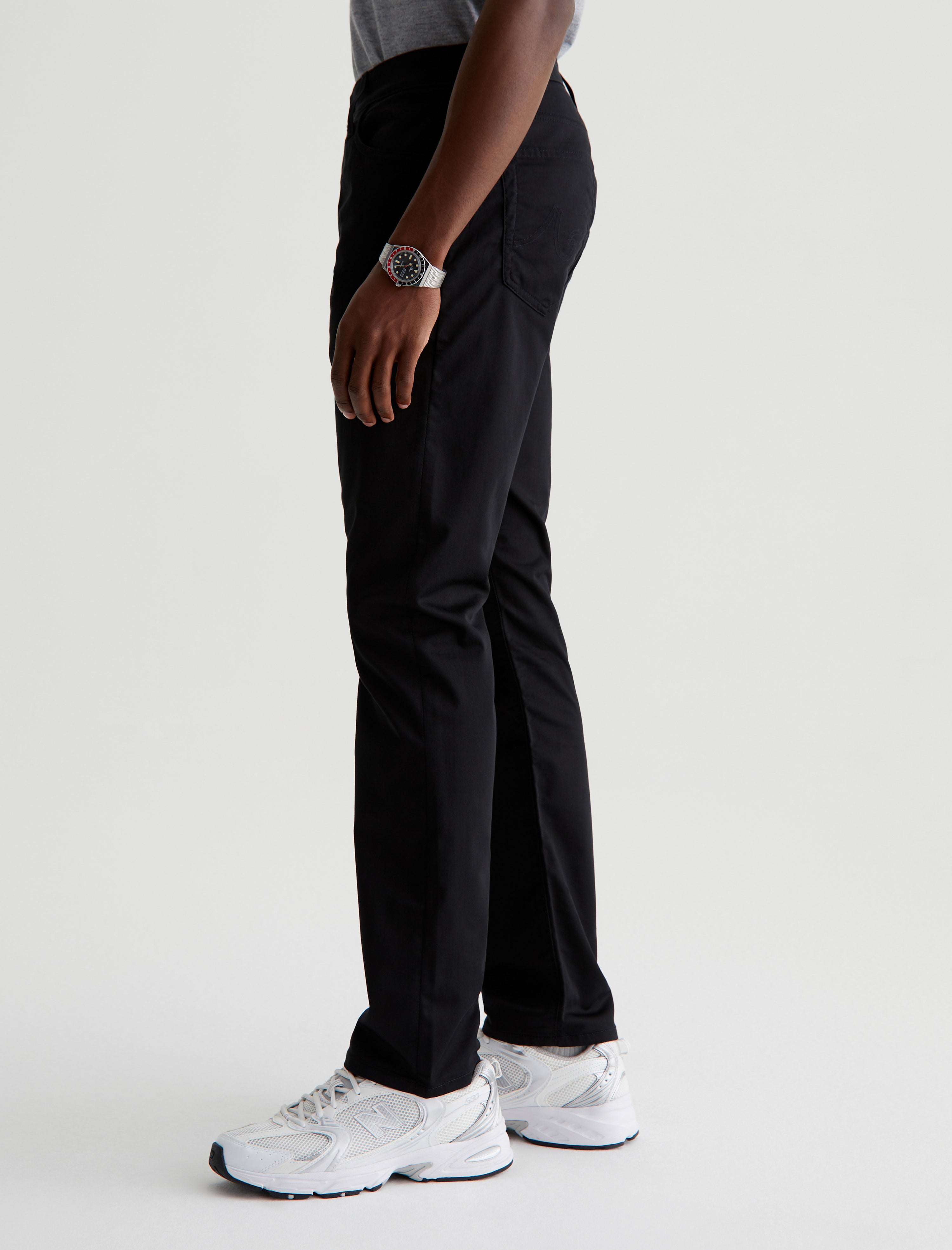 Everett True Black Slim Straight Mens bottom Photo 5