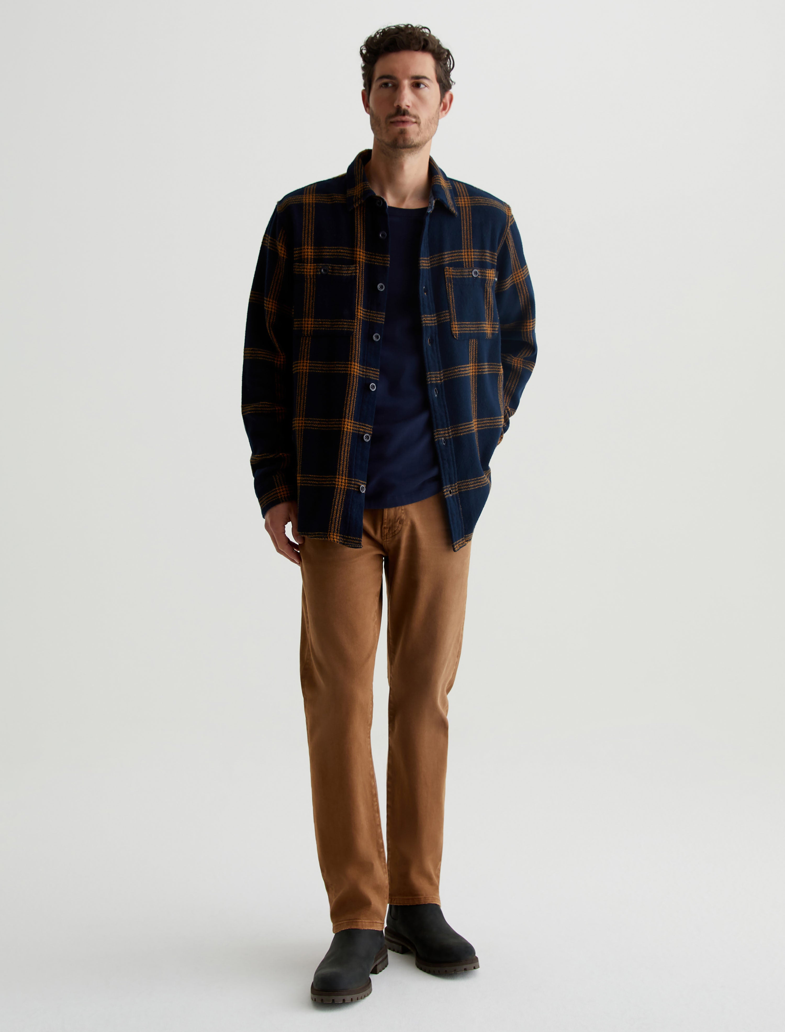 Everett 7 Years Sulfur Roasted Acorn Slim Straight AG Cloud Soft Denim™ Men Bottom Photo 1
