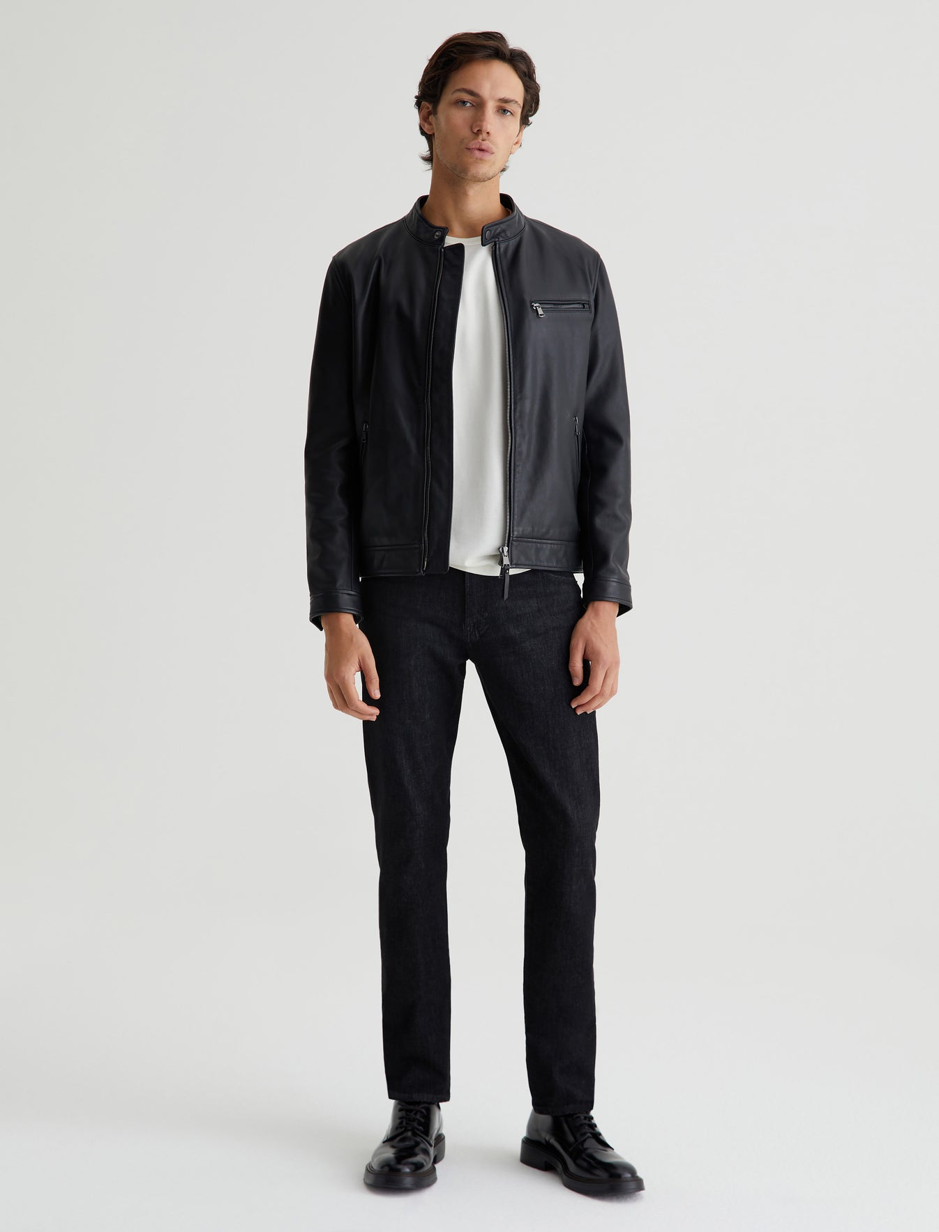 Everett Black Marble Slim Straight Men Bottom Photo 1