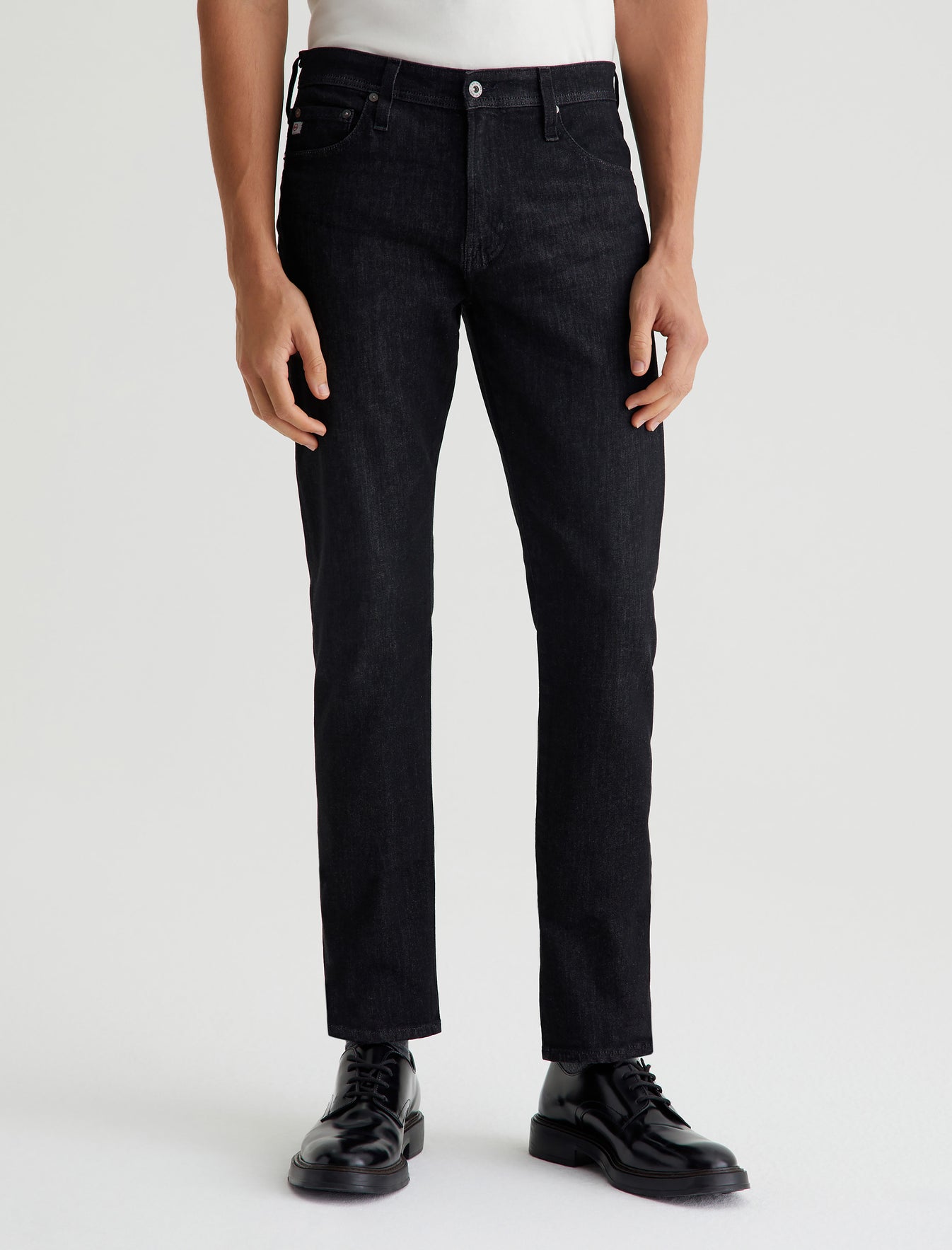 Everett Black Marble Slim Straight Men Bottom Photo 2