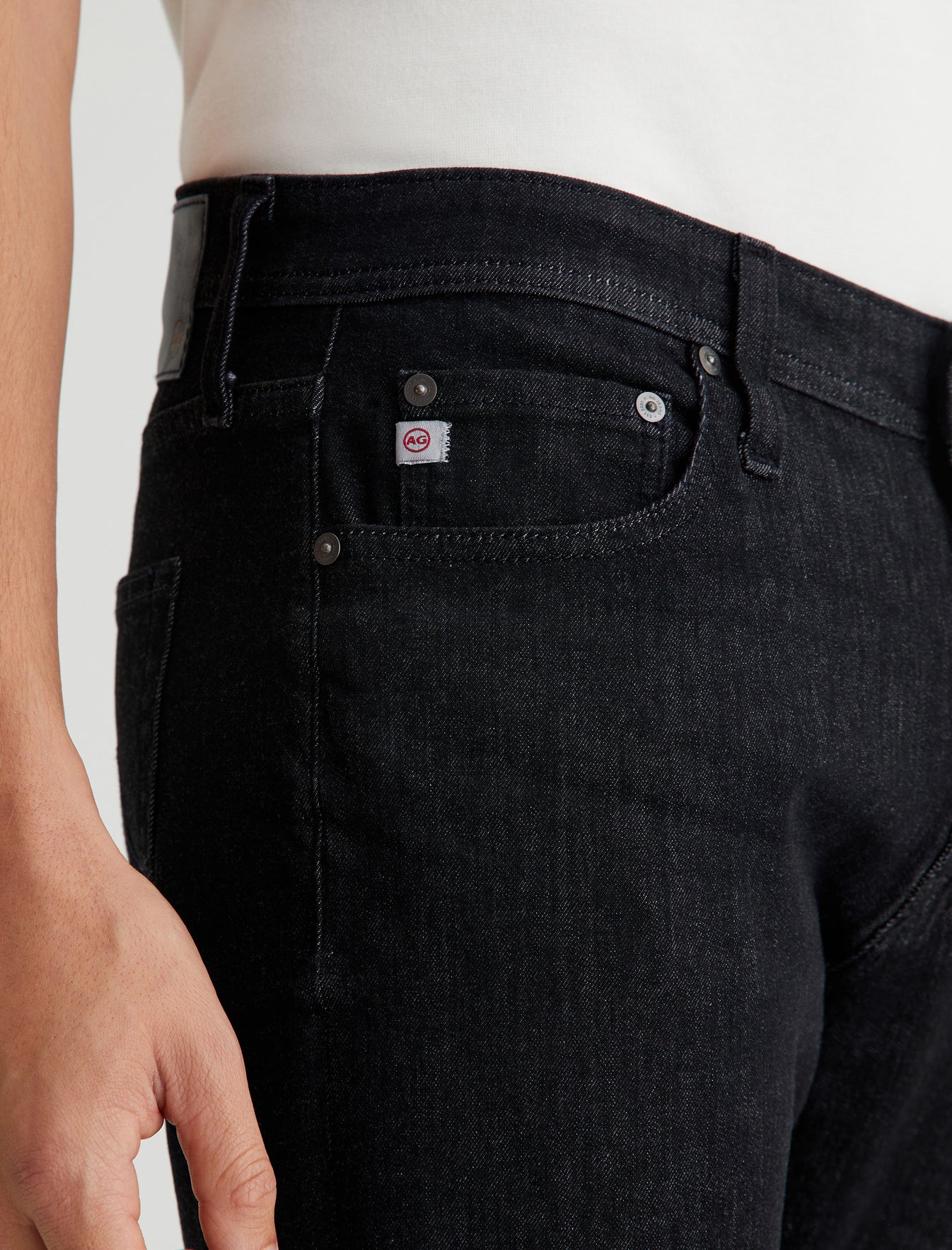 Everett Black Marble Slim Straight Men Bottom Photo 3