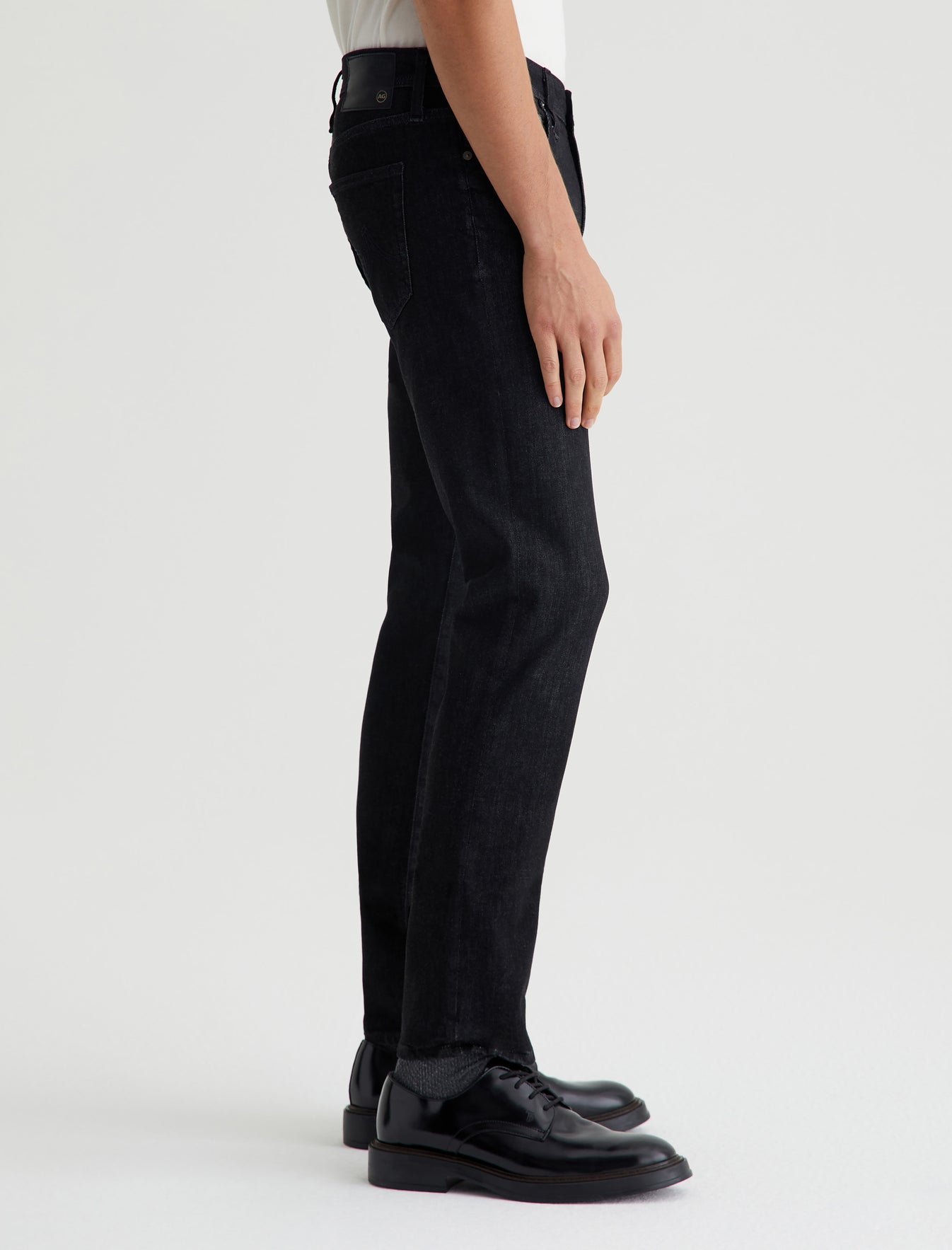 Everett Black Marble Slim Straight Men Bottom Photo 4