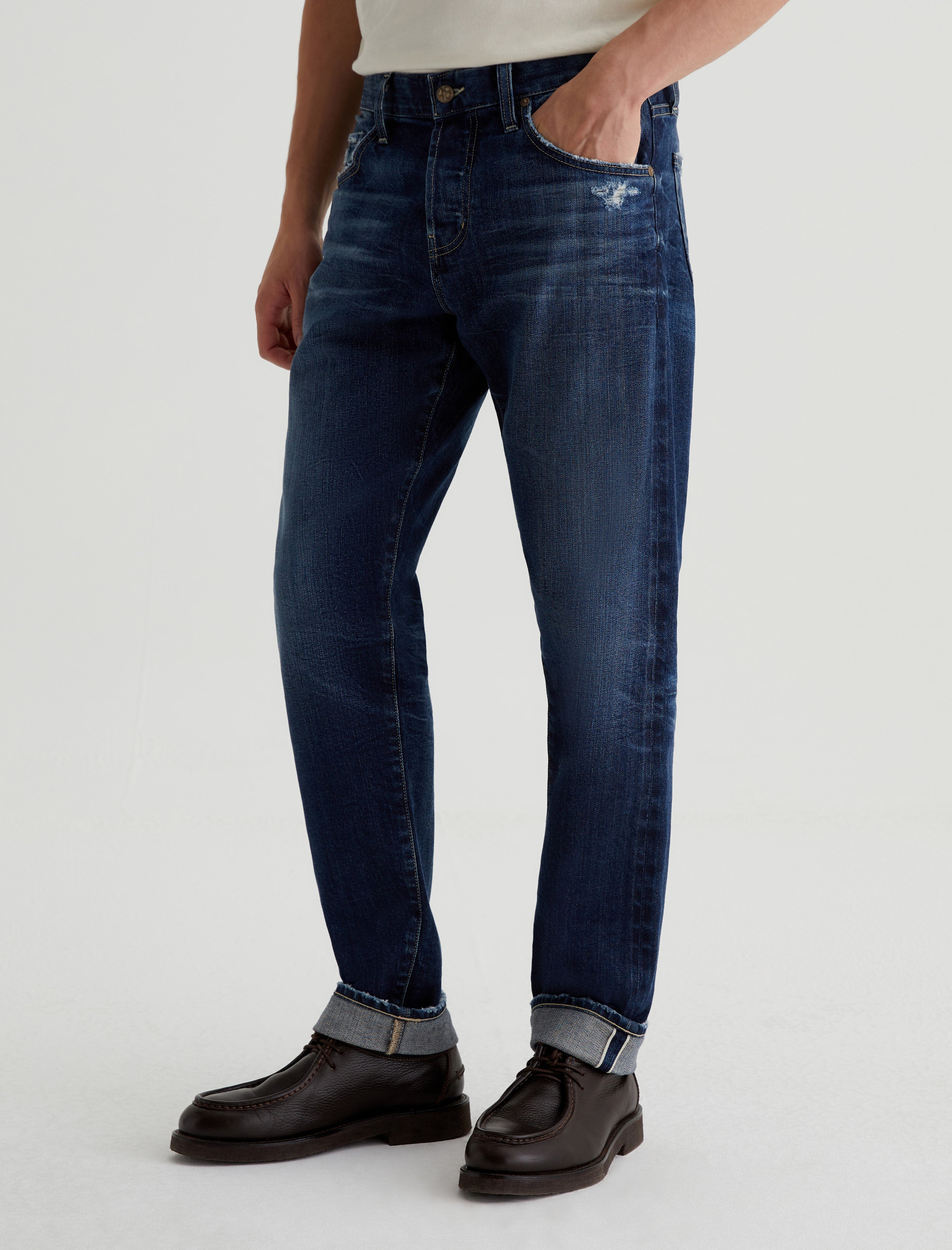 Everett Selvage 8 Years Manchester AG-ed ™ Slim Straight Denim Men Bottom Photo 4