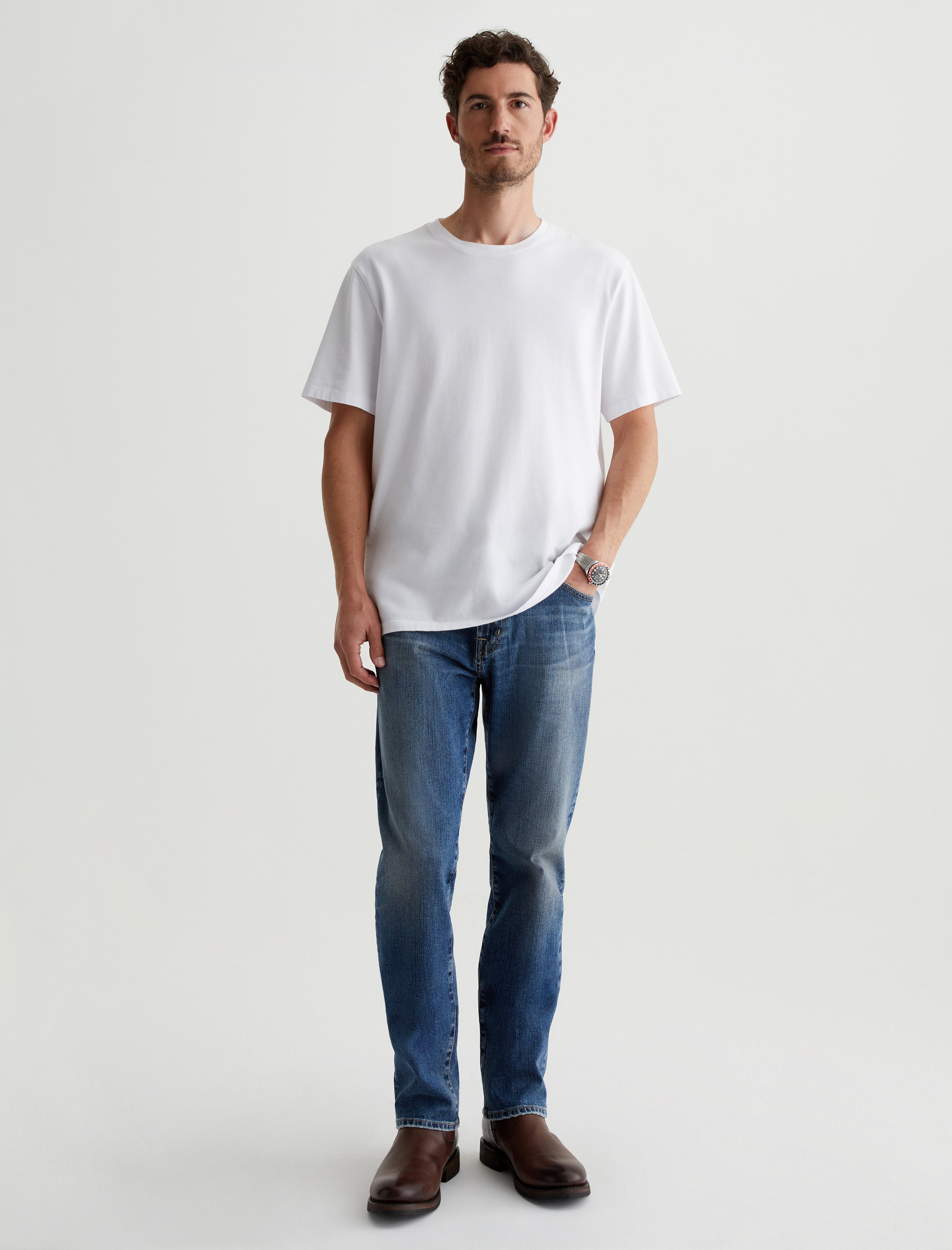Everett 14 Years Bond AG-ed™ Slim Straight Leg Denim Men Bottom Photo 1