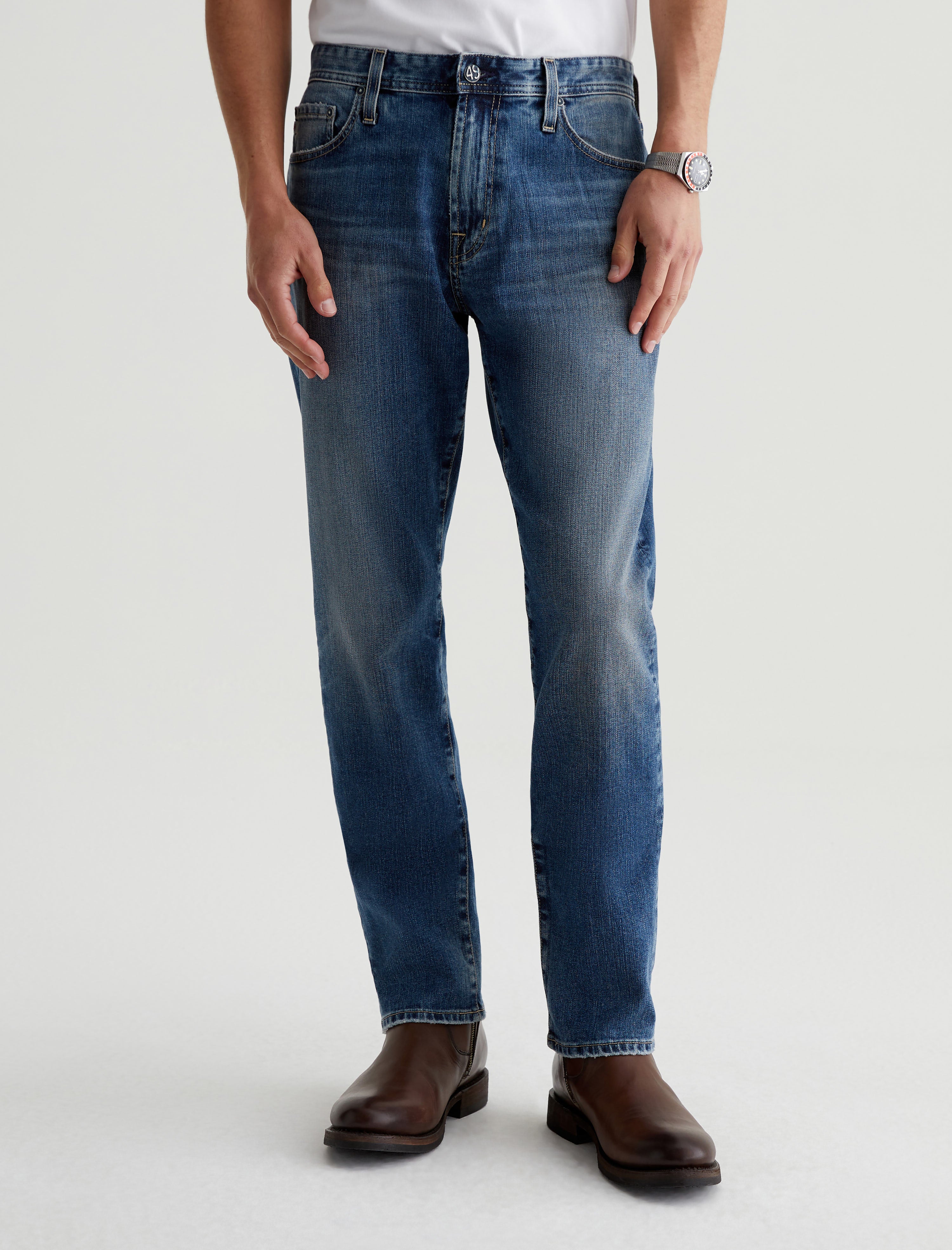 Everett 14 Years Bond AG-ed™ Slim Straight Leg Denim Men Bottom Photo 2