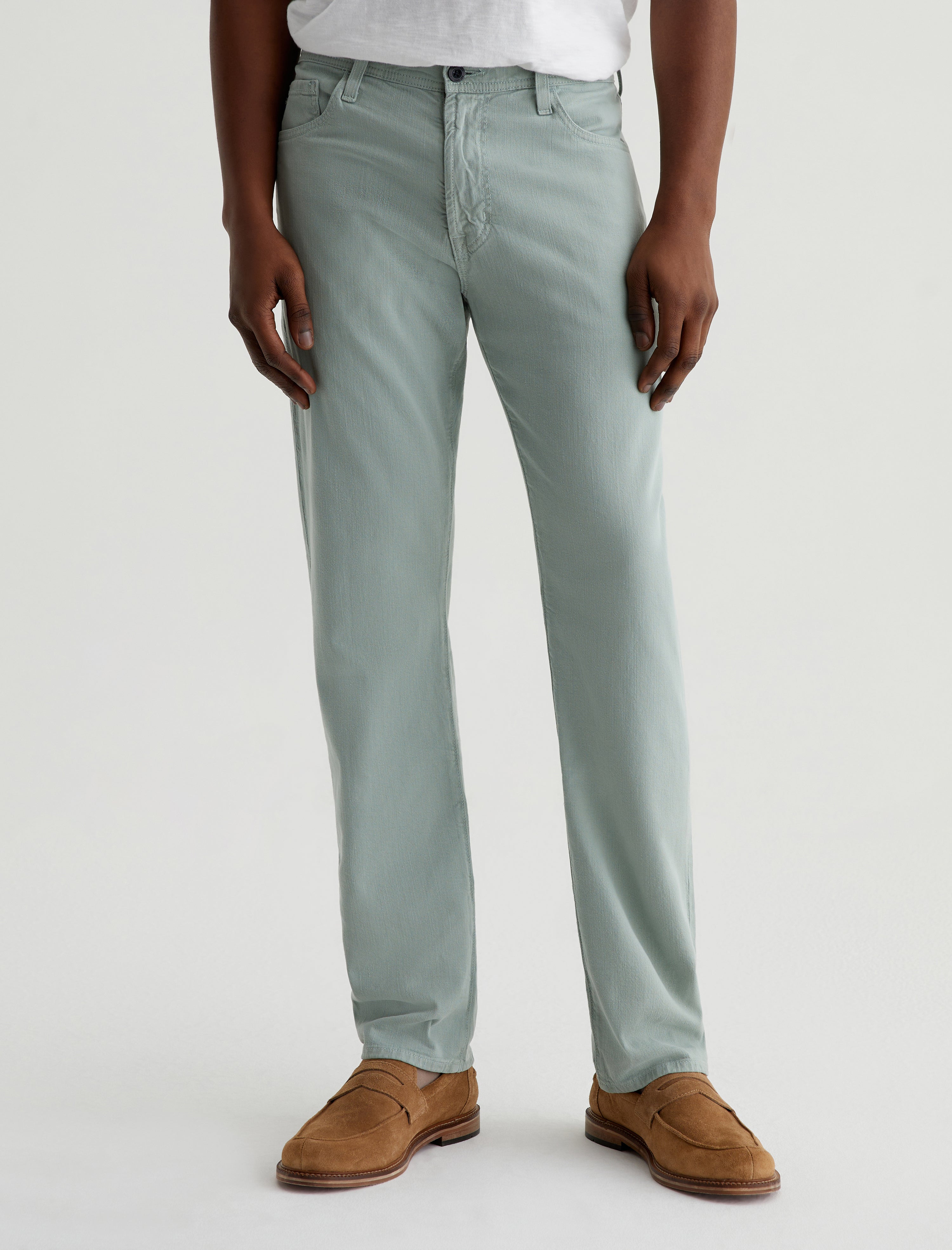 Everett Matcha Latte Slim Straight Men Bottom Photo 2