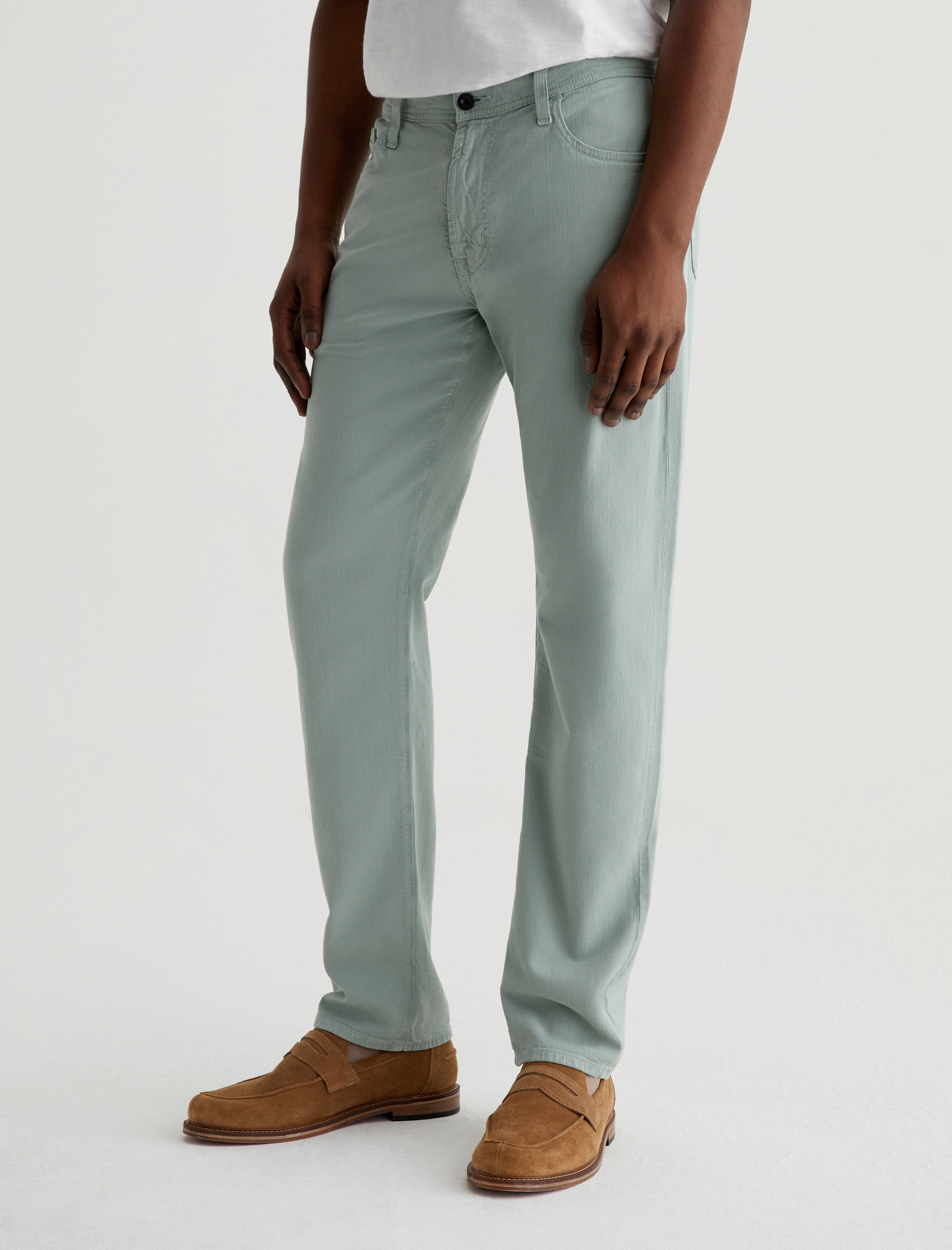 Everett Matcha Latte Slim Straight Men Bottom Photo 5